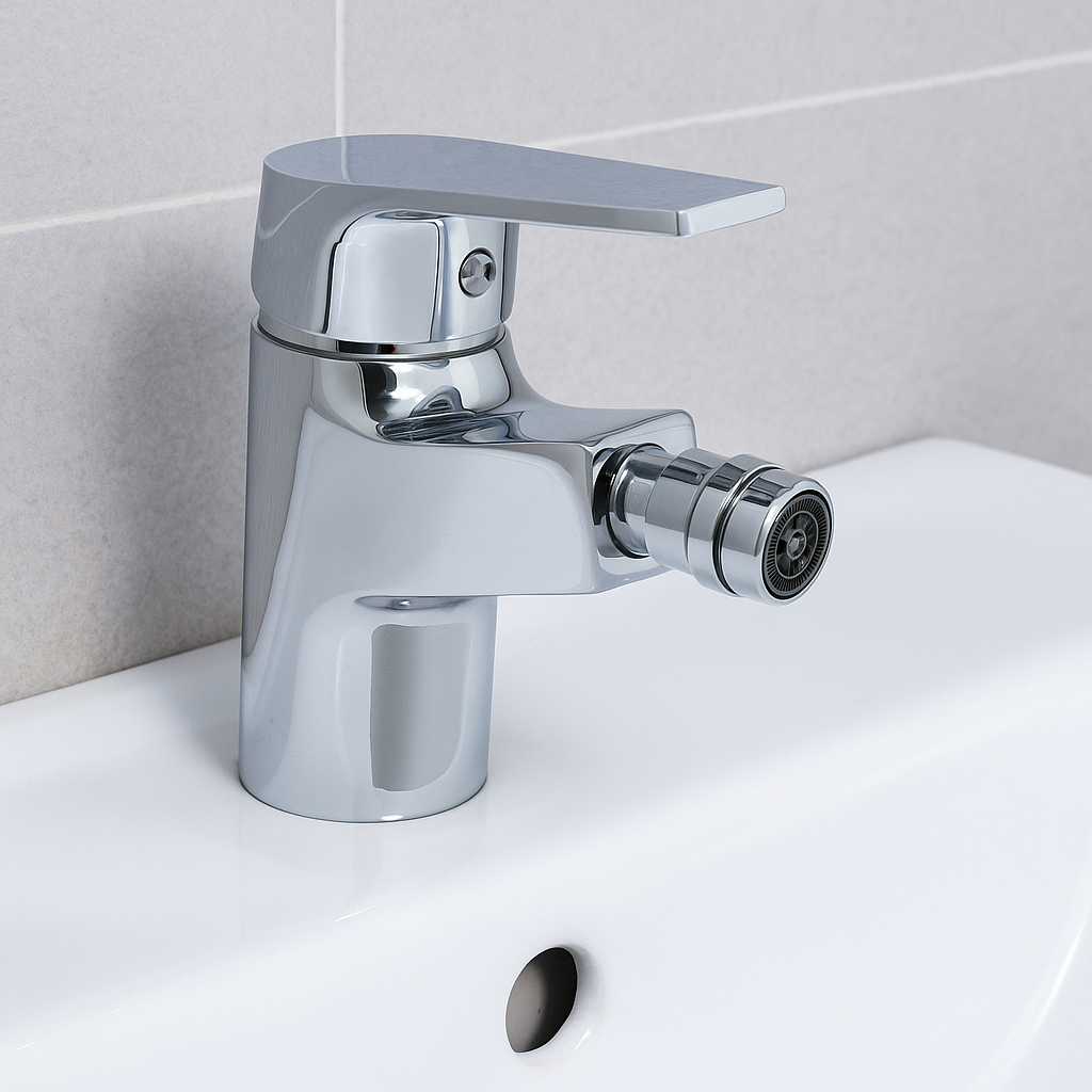 Miscelatore per bidet goplast sette cromato con piletta 1/4