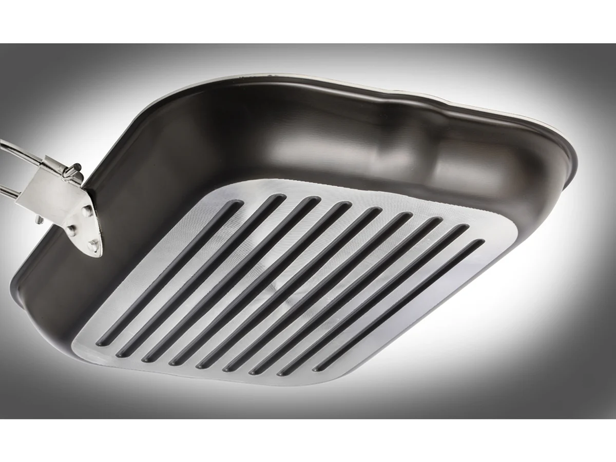 Bistecchiera Stone 34×24cm antiaderente compatibile forno e induzione