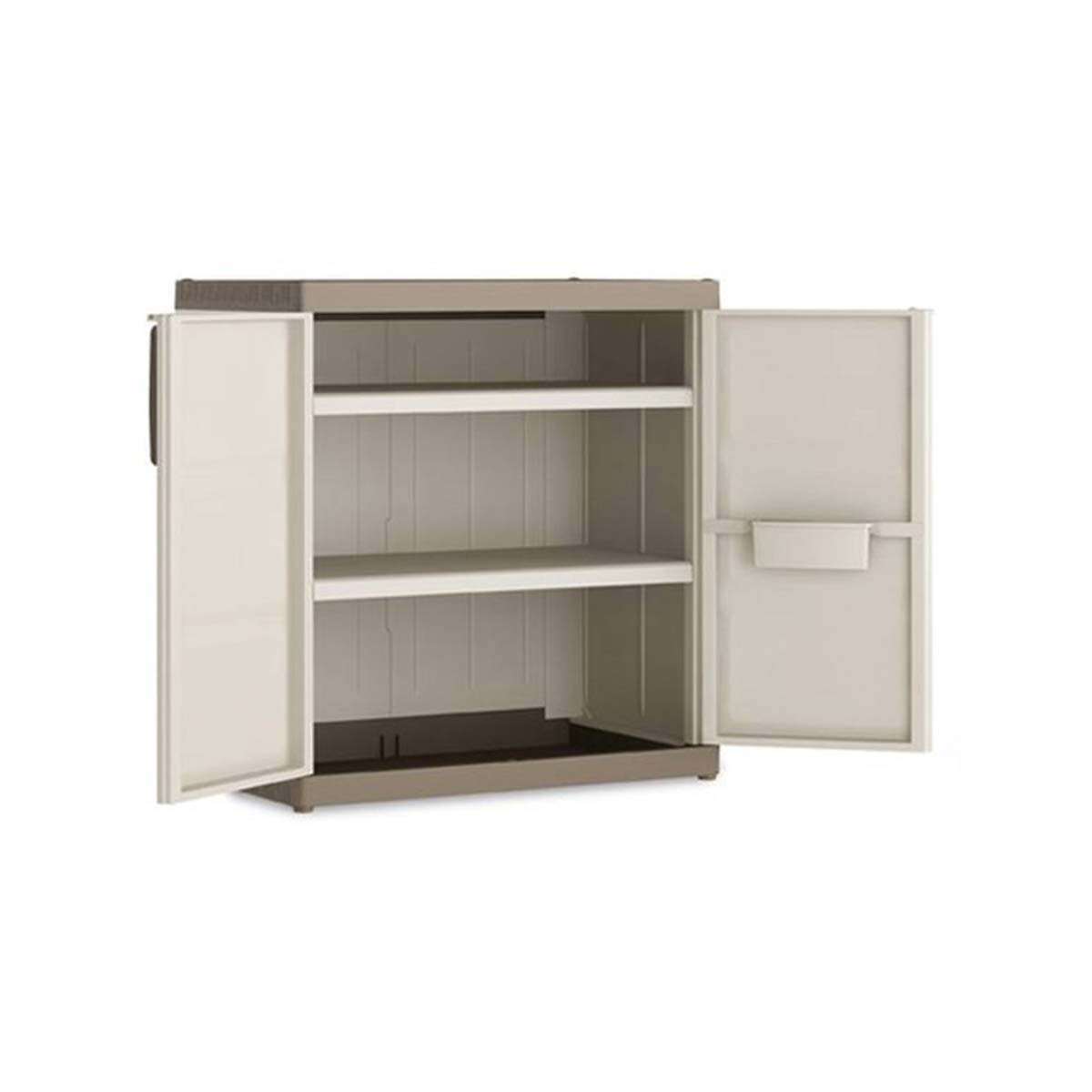 Armadio basso in resina Keter Excellence XL 54x89x93 cm beige tortora