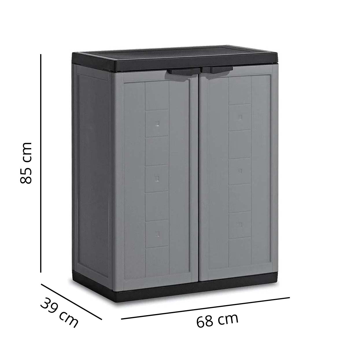 Armadio basso Keter Jolly grigio 68x39x85 cm