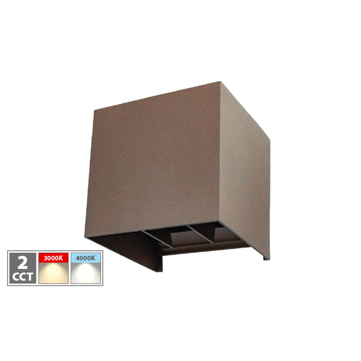Applique LED da esterno a cubo Bernini IP54 2CCT 700lm
