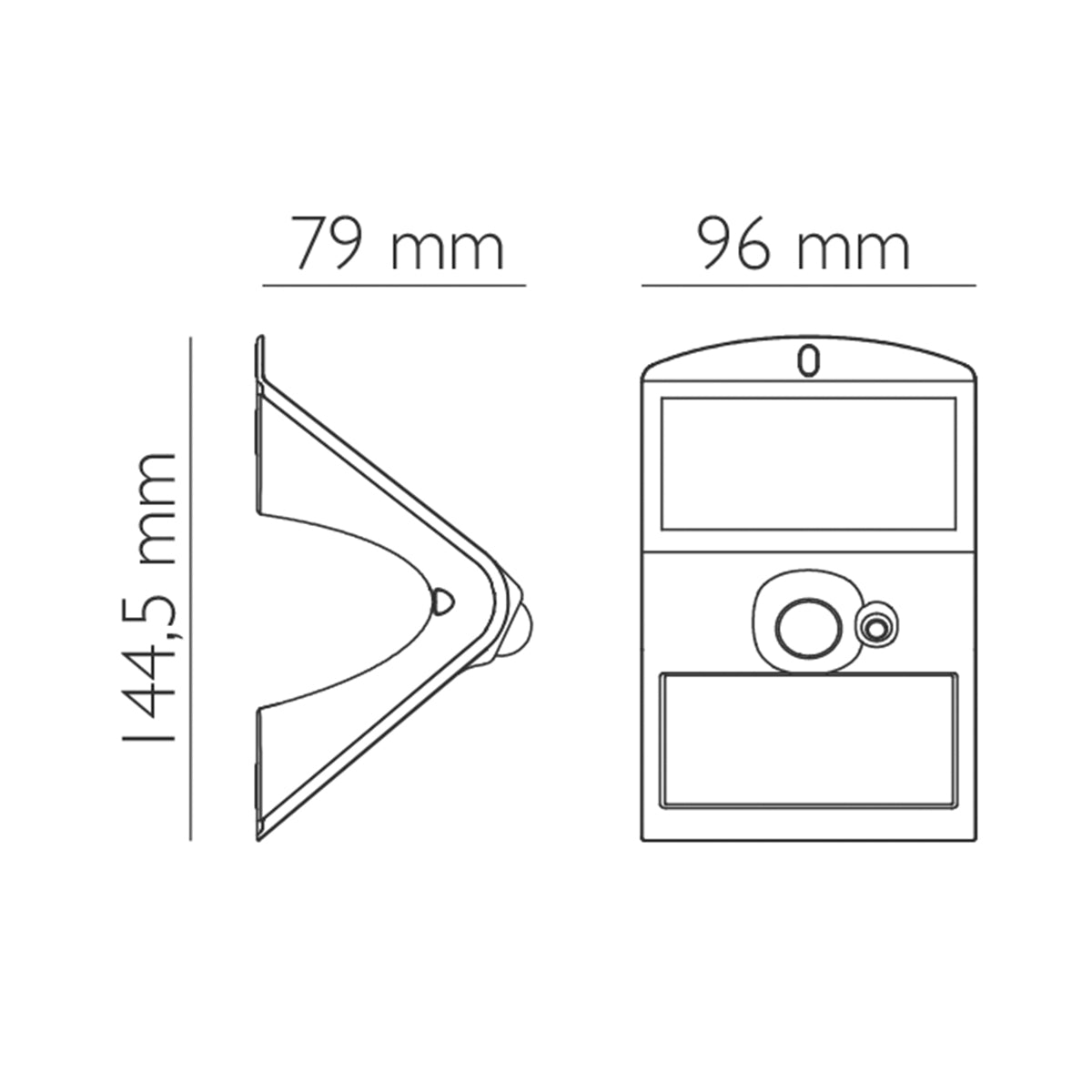 Applique da esterno LED solare con sensore di movimento 4000K IP65 bianco