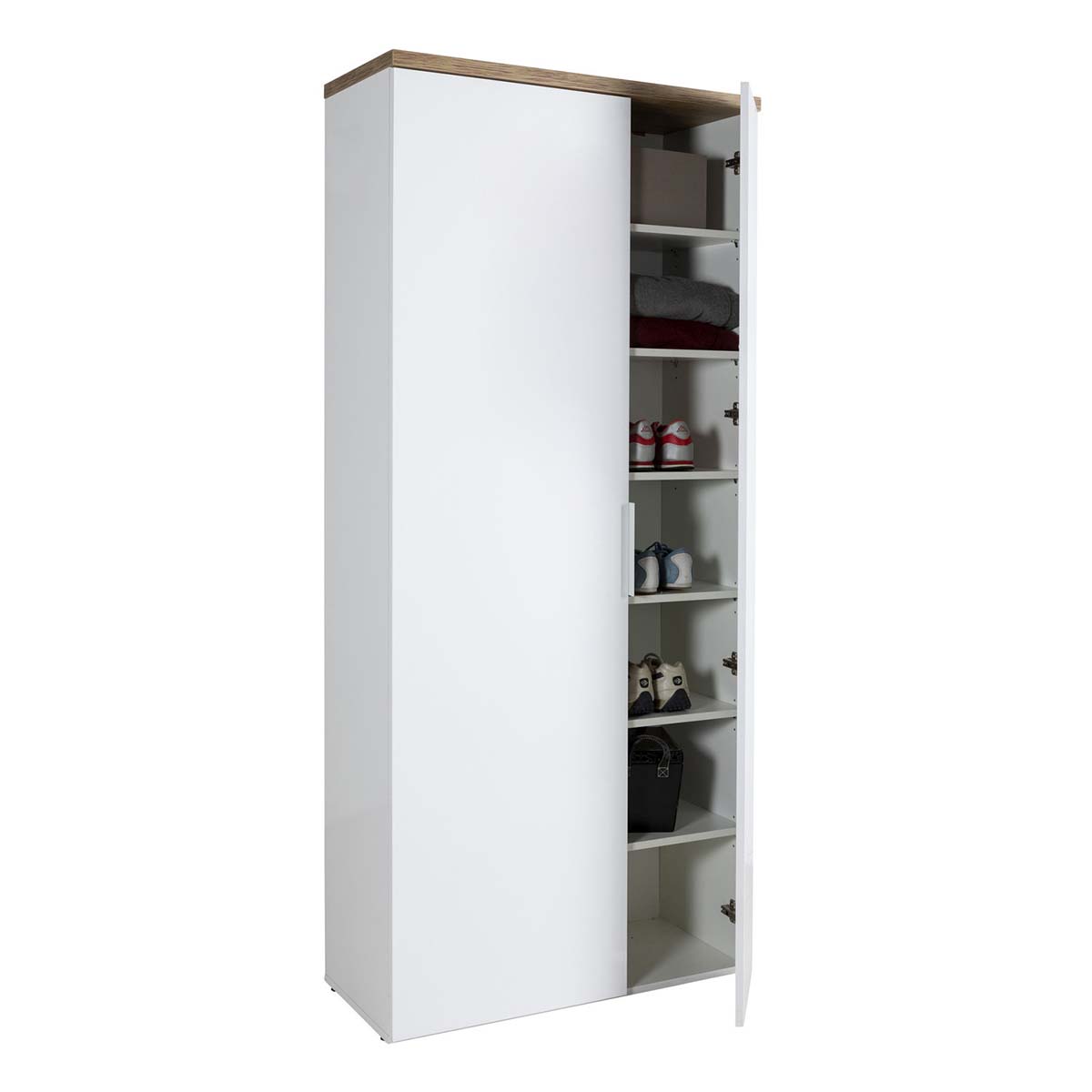 Armadio multiuso 2 ante bianco 82x189x35cm