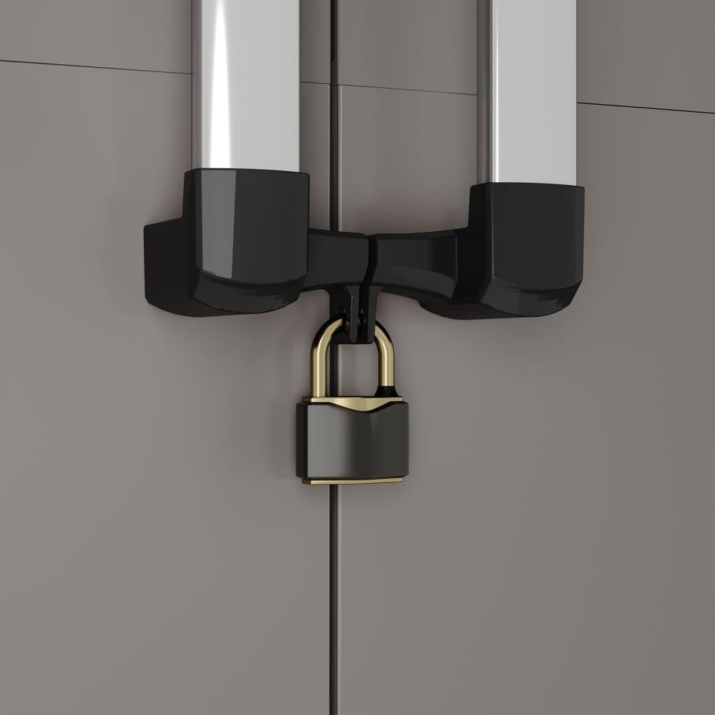 Armadio alto Keter Pro 68x39x173 cm 4 ripiani grigio e nero