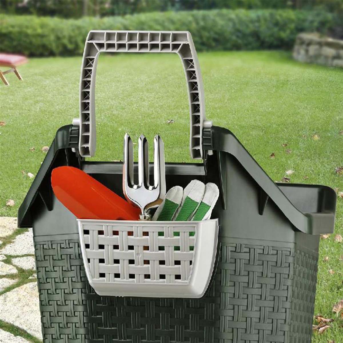 Carrello da giardino con ruote Bama KART 76 lt muschio