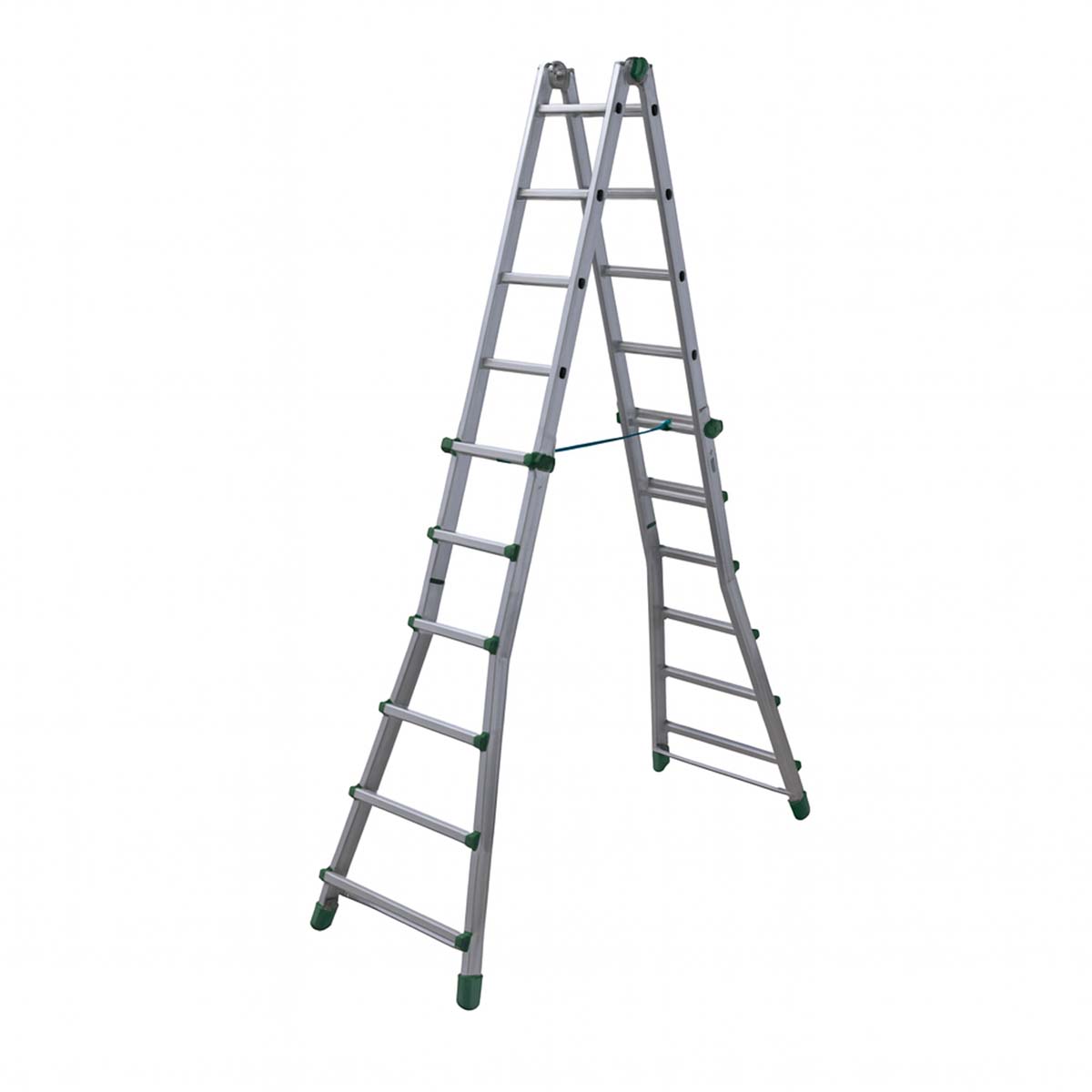 Scala in alluminio multiposizione 6+6 gradini Facal Eurobriko 16 BK/5A