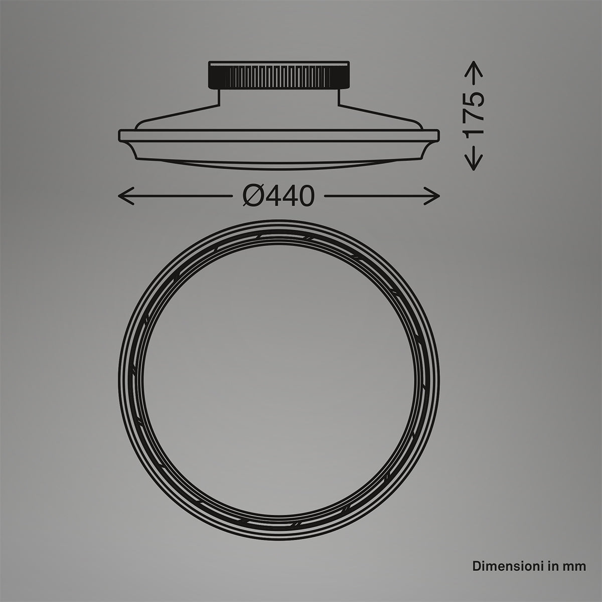 Plafoniera da soffitto LED con ventilatore Briloner Dison