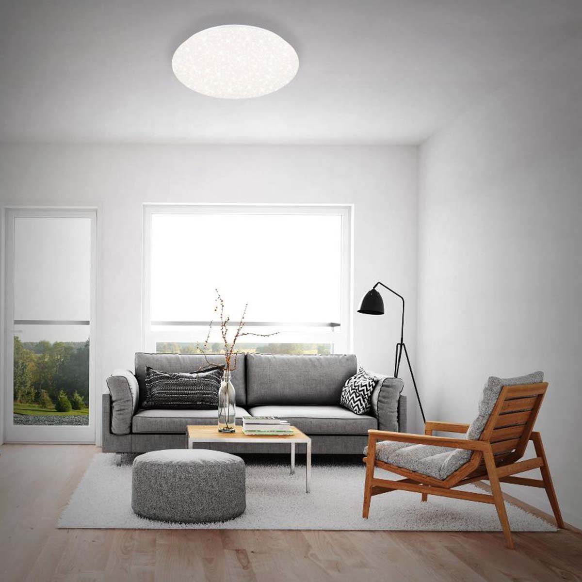 Plafoniera LED bianca effetto cielo stellato 38 W Britop Briloner