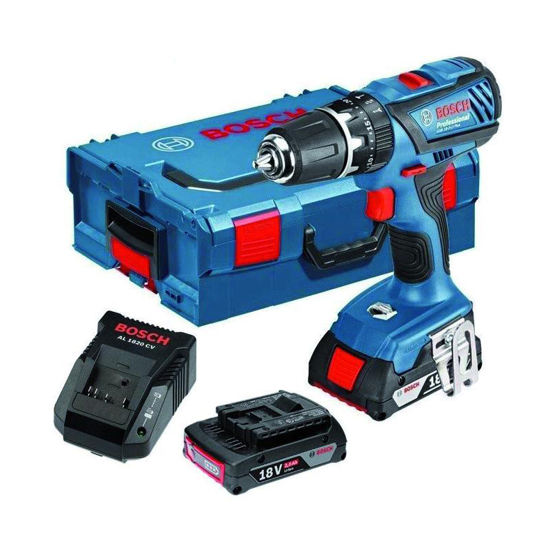 Trapano avvitatore a percussione 18 V con 2 batterie GSB 18-21-LI Bosch