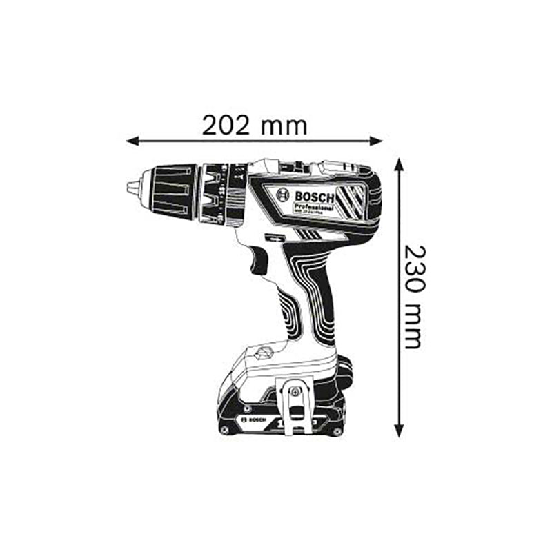 Trapano avvitatore a percussione 18 V con 2 batterie GSB 18-21-LI Bosch