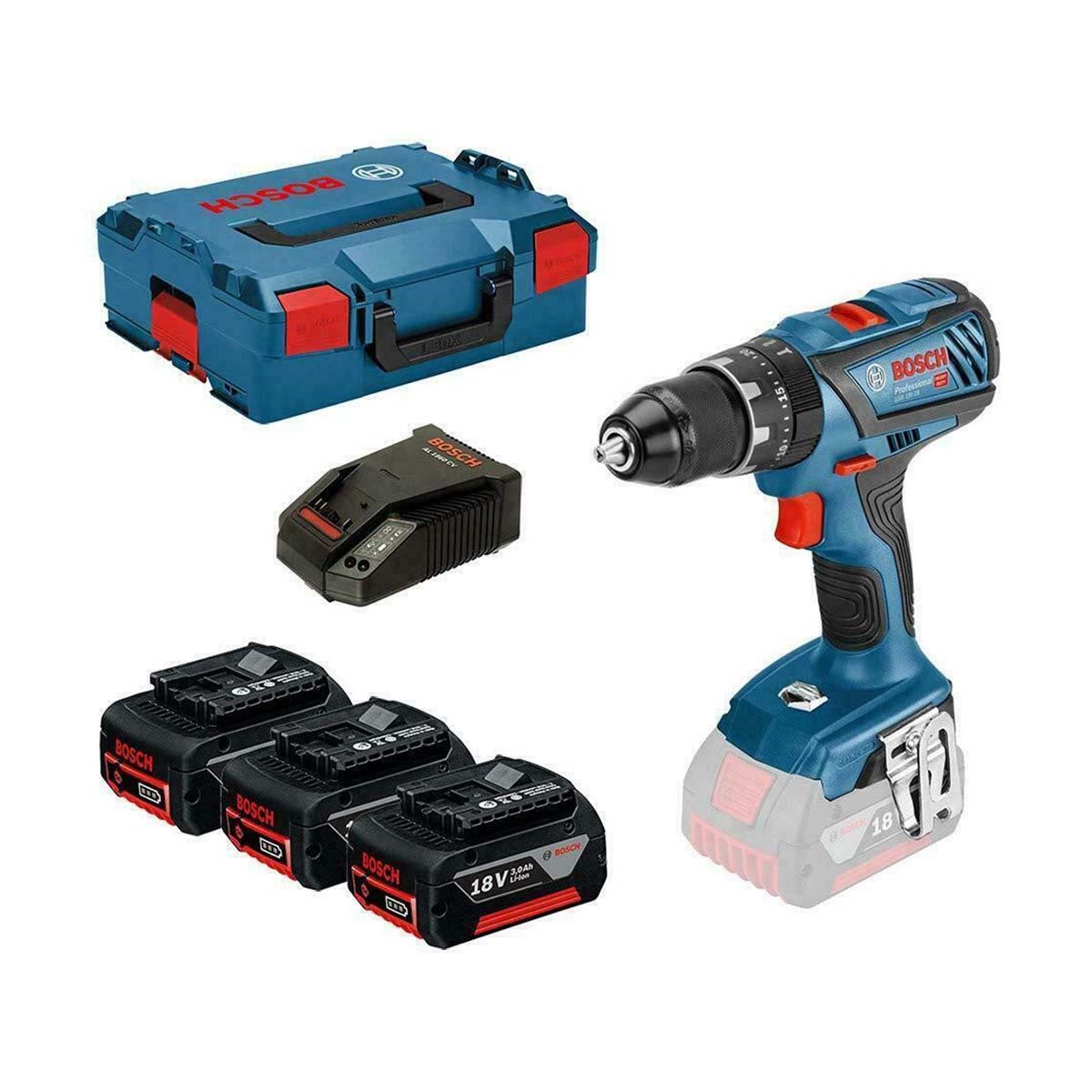 Trapano avvitatore con percussione Bosch GSB 18V-28 a batteria 18V 3Ah