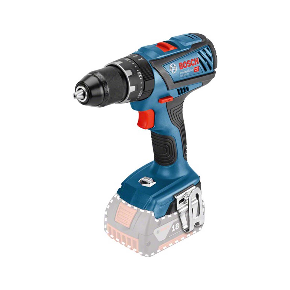 Trapano avvitatore con percussione Bosch GSB 18V-28 a batteria 18V 3Ah