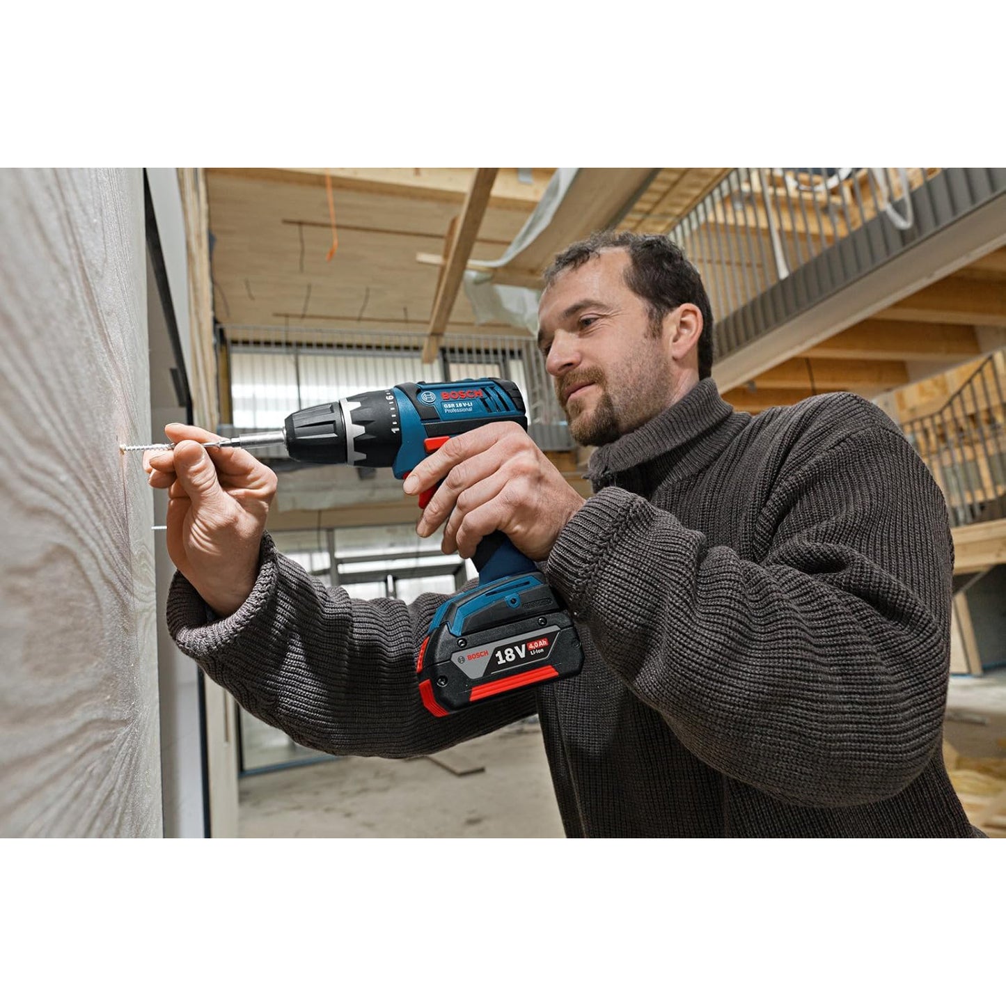 Bosch kit trapano avvitatore GSR 18 V-LI con accessori e valigetta