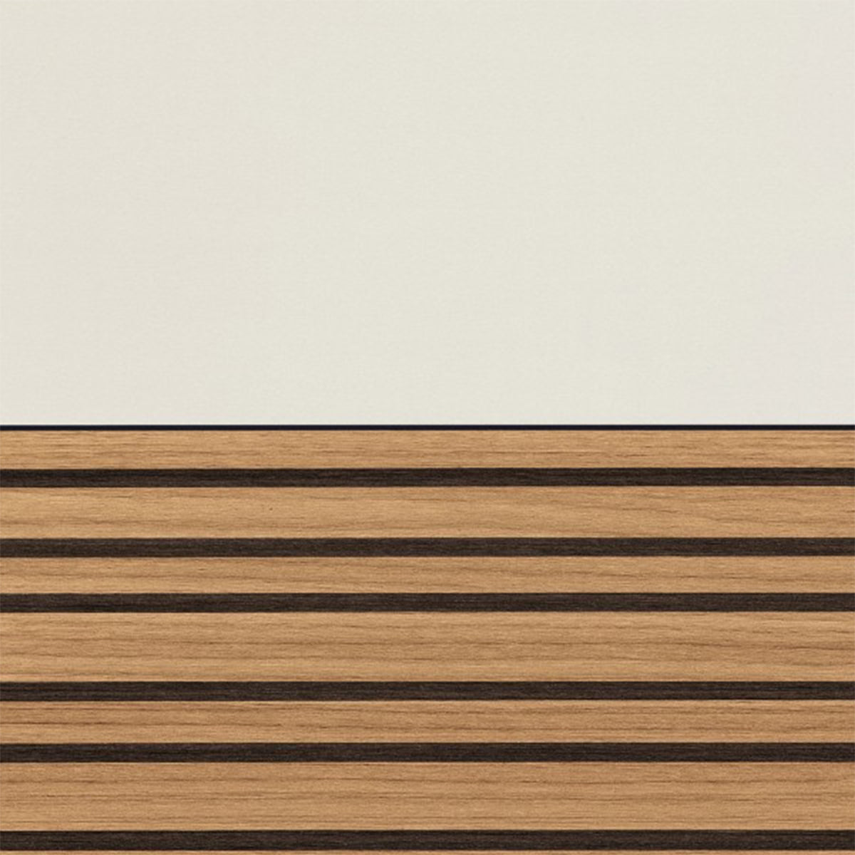 Cassettiera 92x95h cm cashmere/rovere cannettato con 3 cassetti e 1 vano