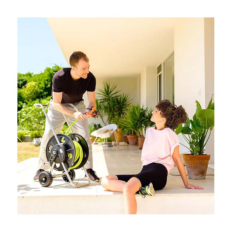 Carrello avvolgitubo Aquaviva Plus con tubo da 25 mt