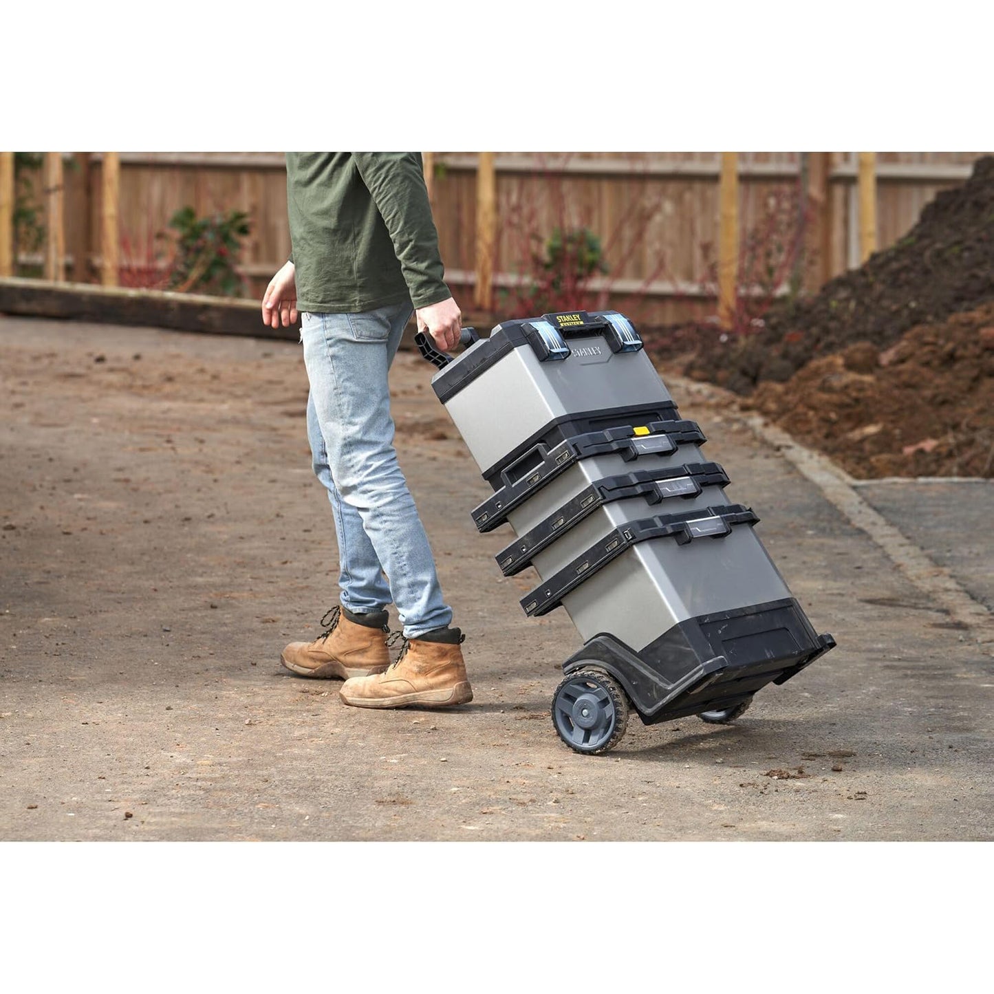 Carrello portautensili Fat Max Stanley 1-95-622 in metallo e polipropilene grigio