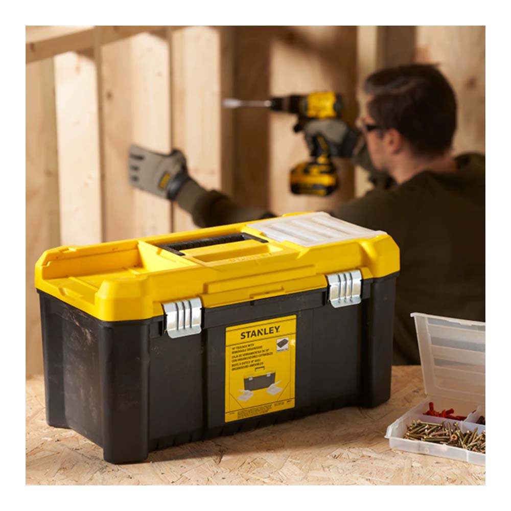 Cassetta porta attrezzi Stanley Essential 19" con organizer removibili STST75787-1