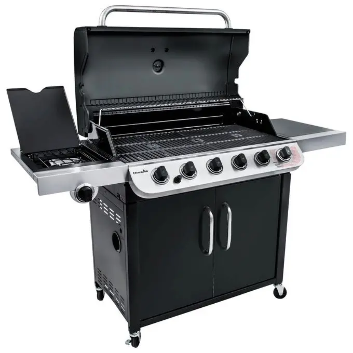 Char Broil Barbecue a gas 6 fuochi Convective 640 B XL nero aperto