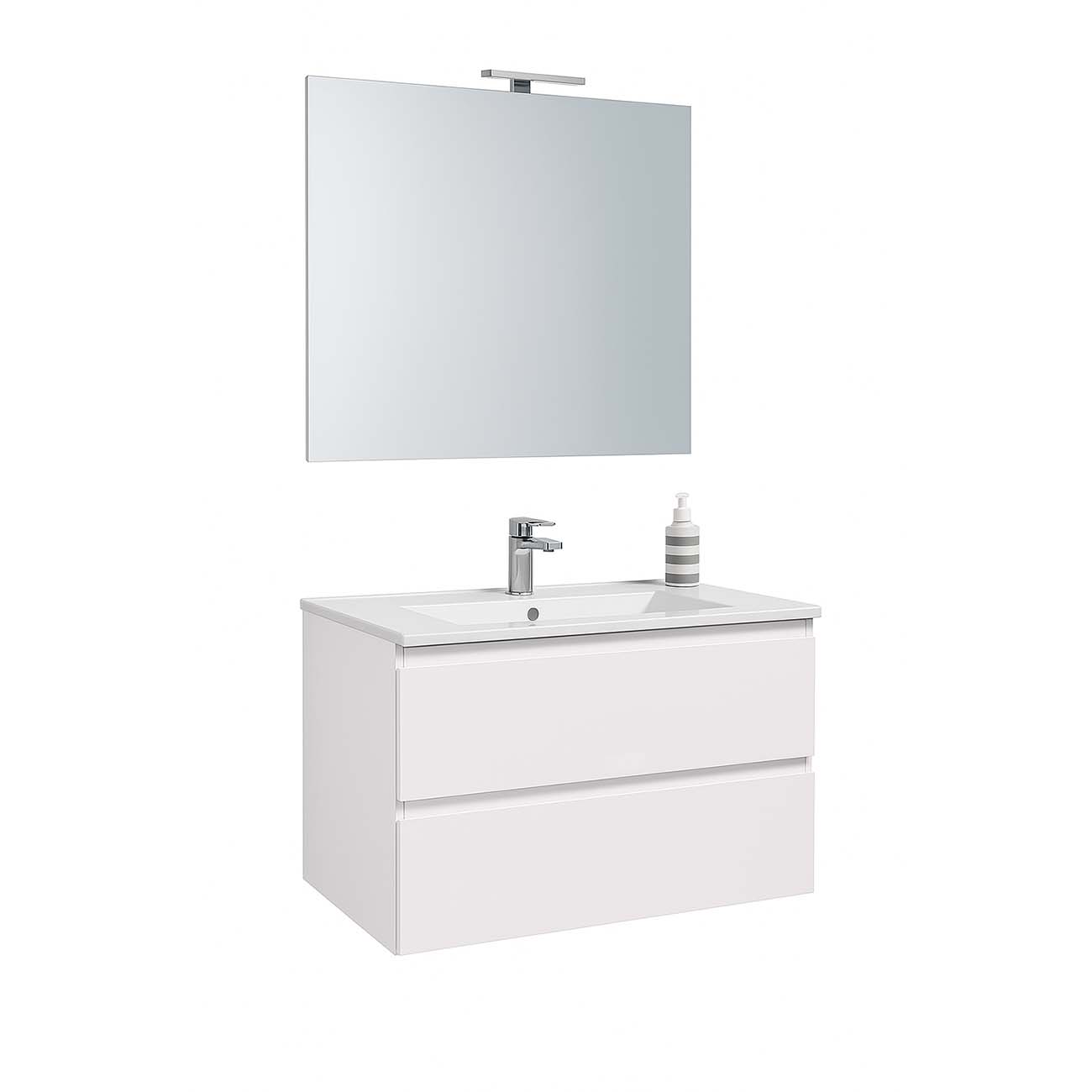 Composizione bagno mobile sospeso 79x45x59 cm Siry