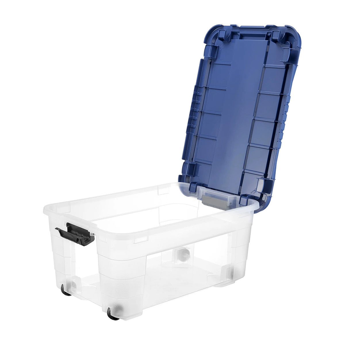 Contenitore box in plastica 4UP con coperchio e ruote 40LT 59x39x27 cm
