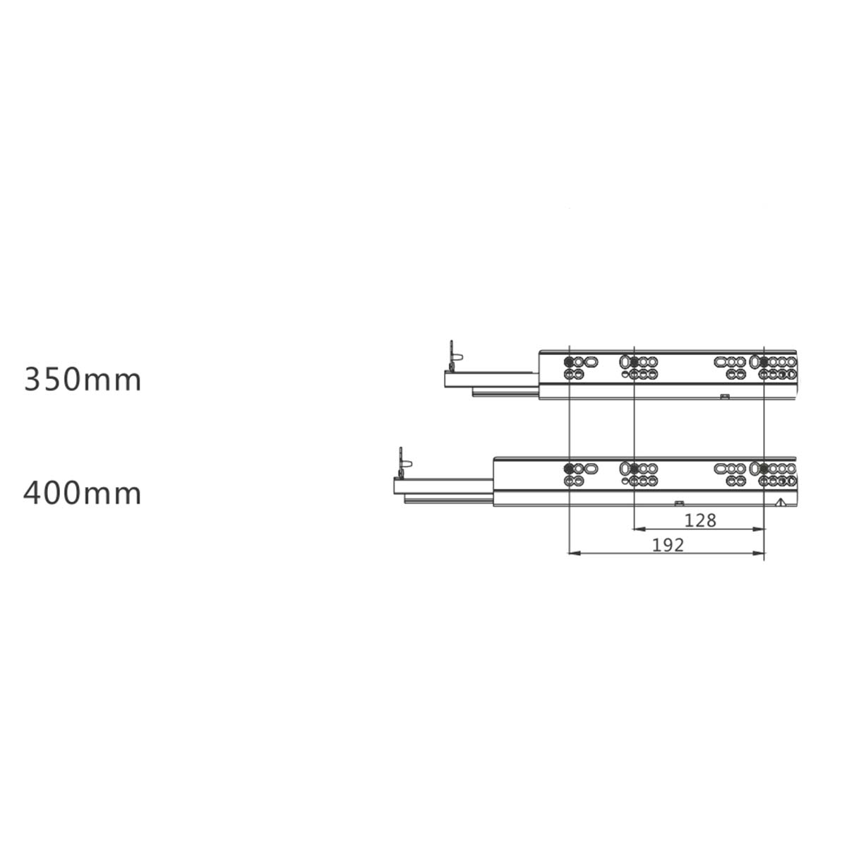Kit cassetto cucina Donati Slimbox P350mm H180mm