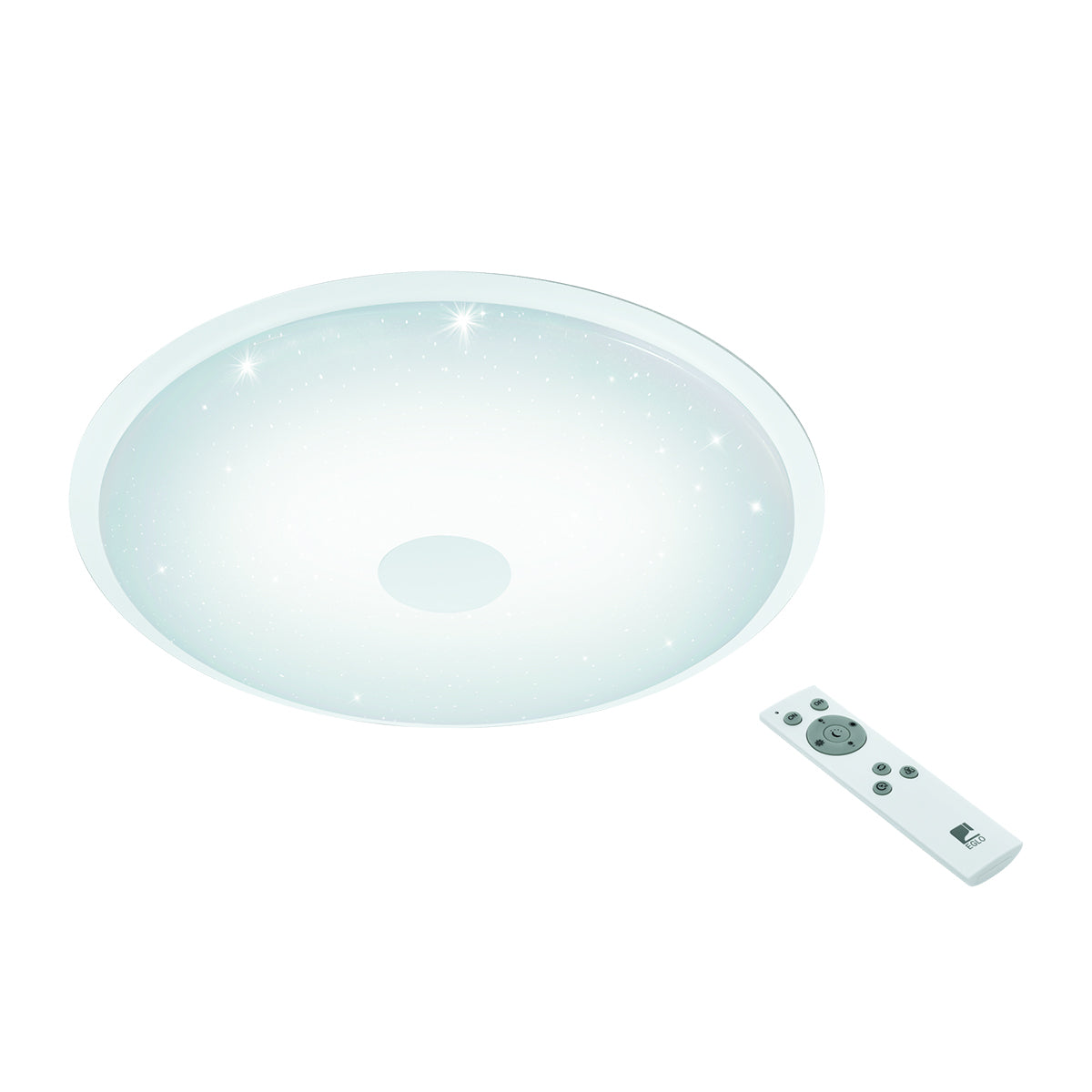 Plafoniera LED da soffitto bianco effetto cristallo 32W Eglo Lanciano