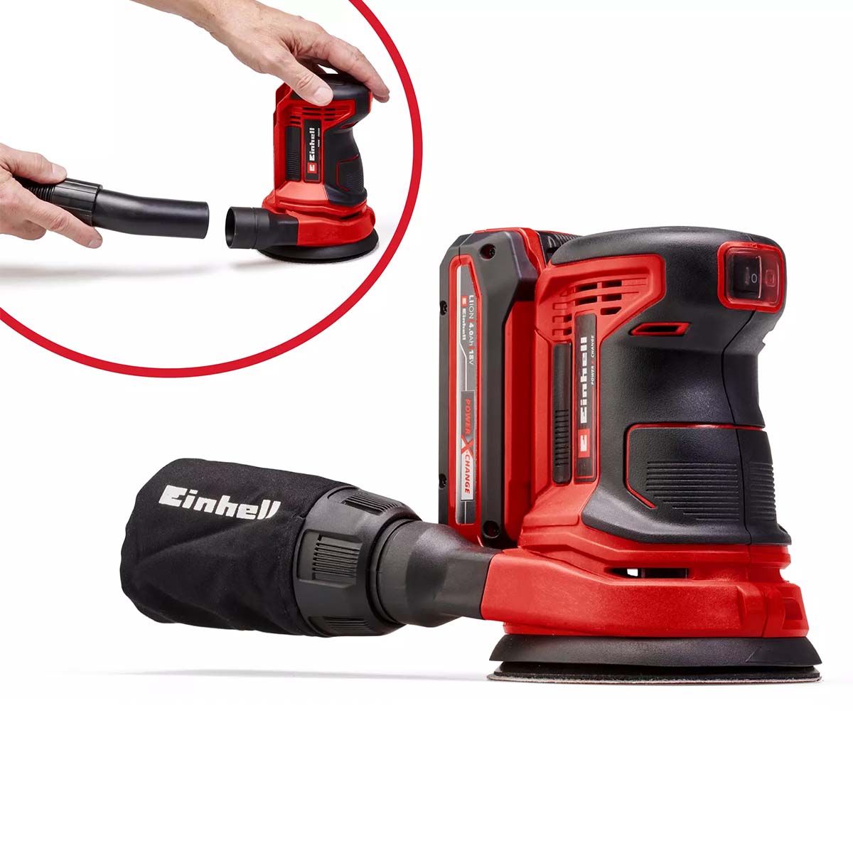 Levigatrice rotorbitale a batteria Einhell 18V TE-RS 18 Li-Solo