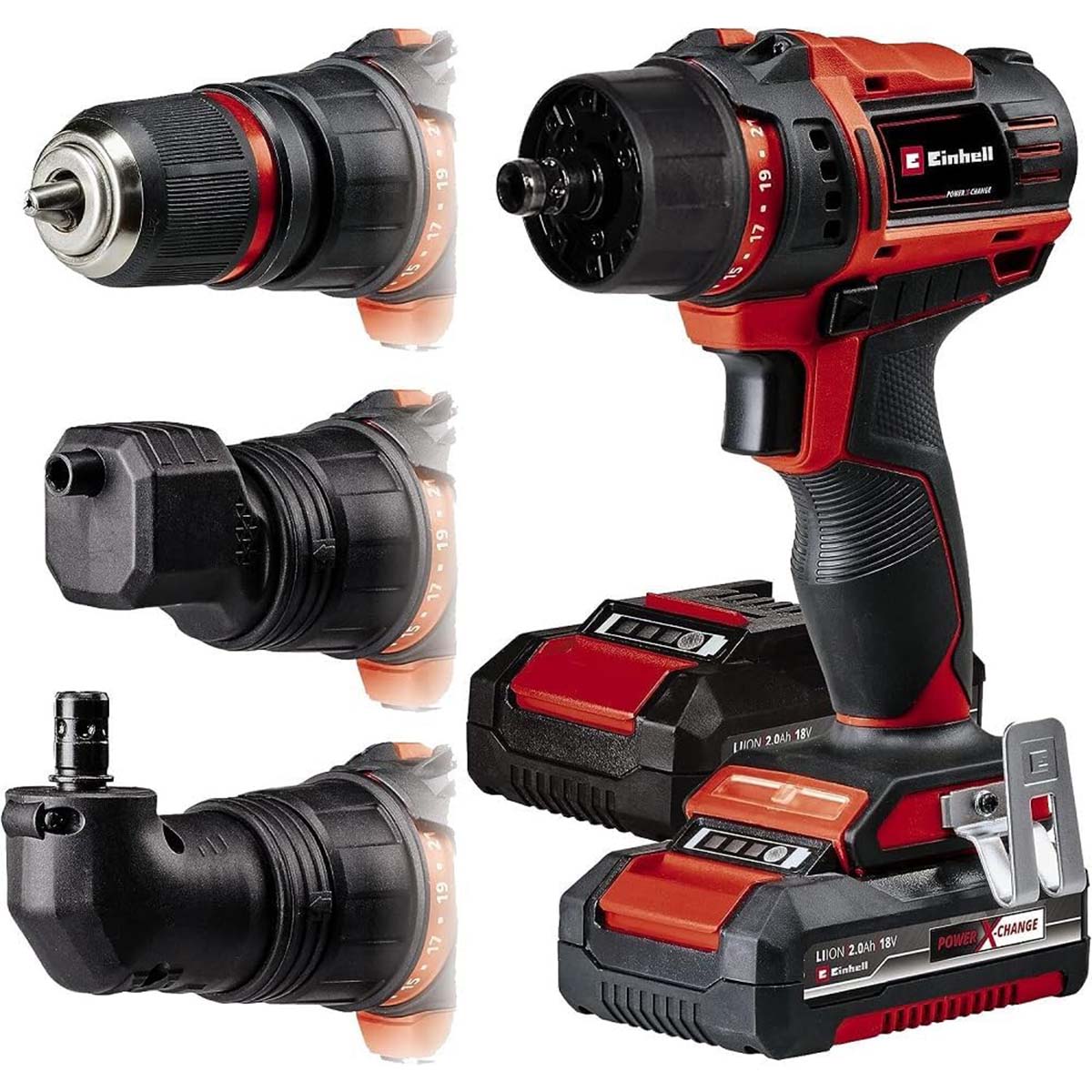 Trapano avvitatore a batteria Einhell TE-CD 18/45 3X-Li +22