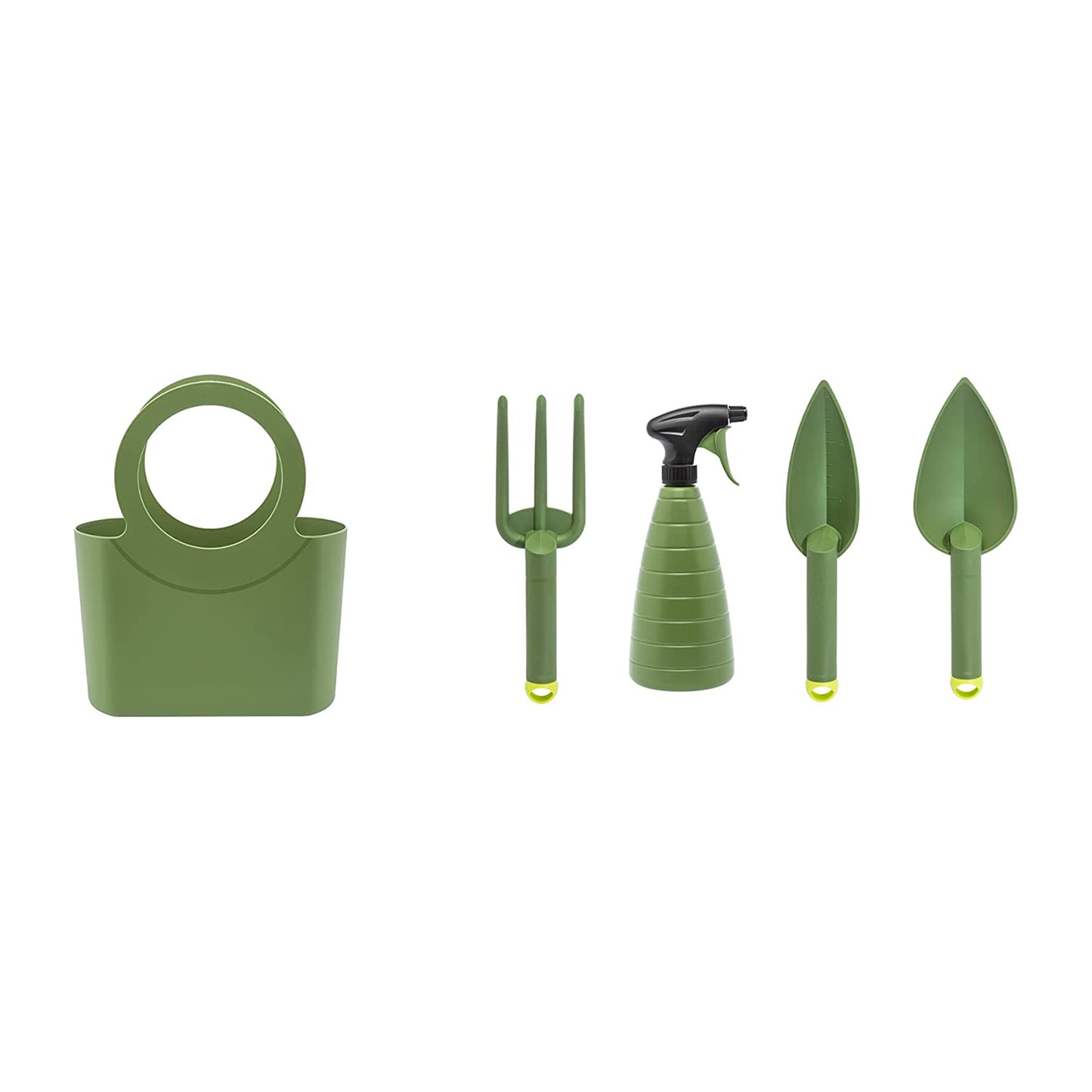 Utensili da giardino trapiantatosi forca e nebulizzatore con borsa verde 8831Y83