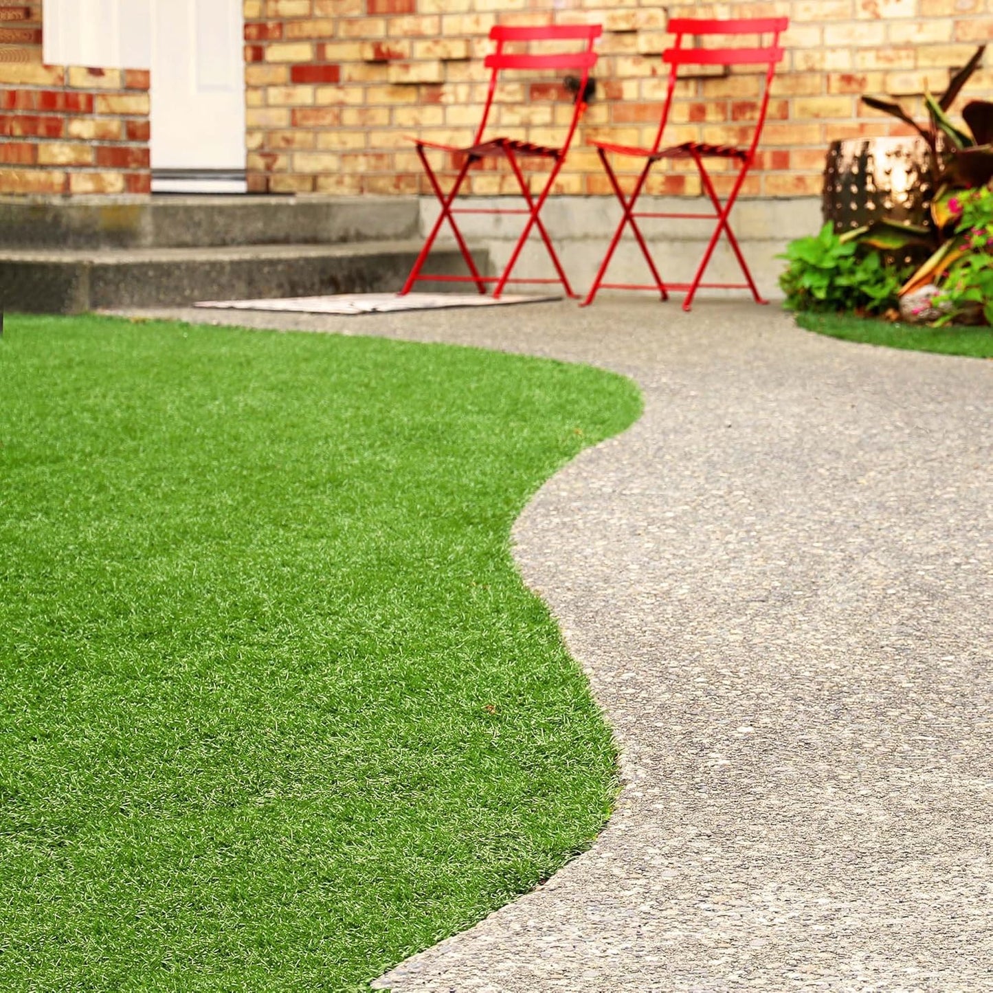 Erba sintetica rotolo 2x5 mt spessore 40 mm verde effetto reale