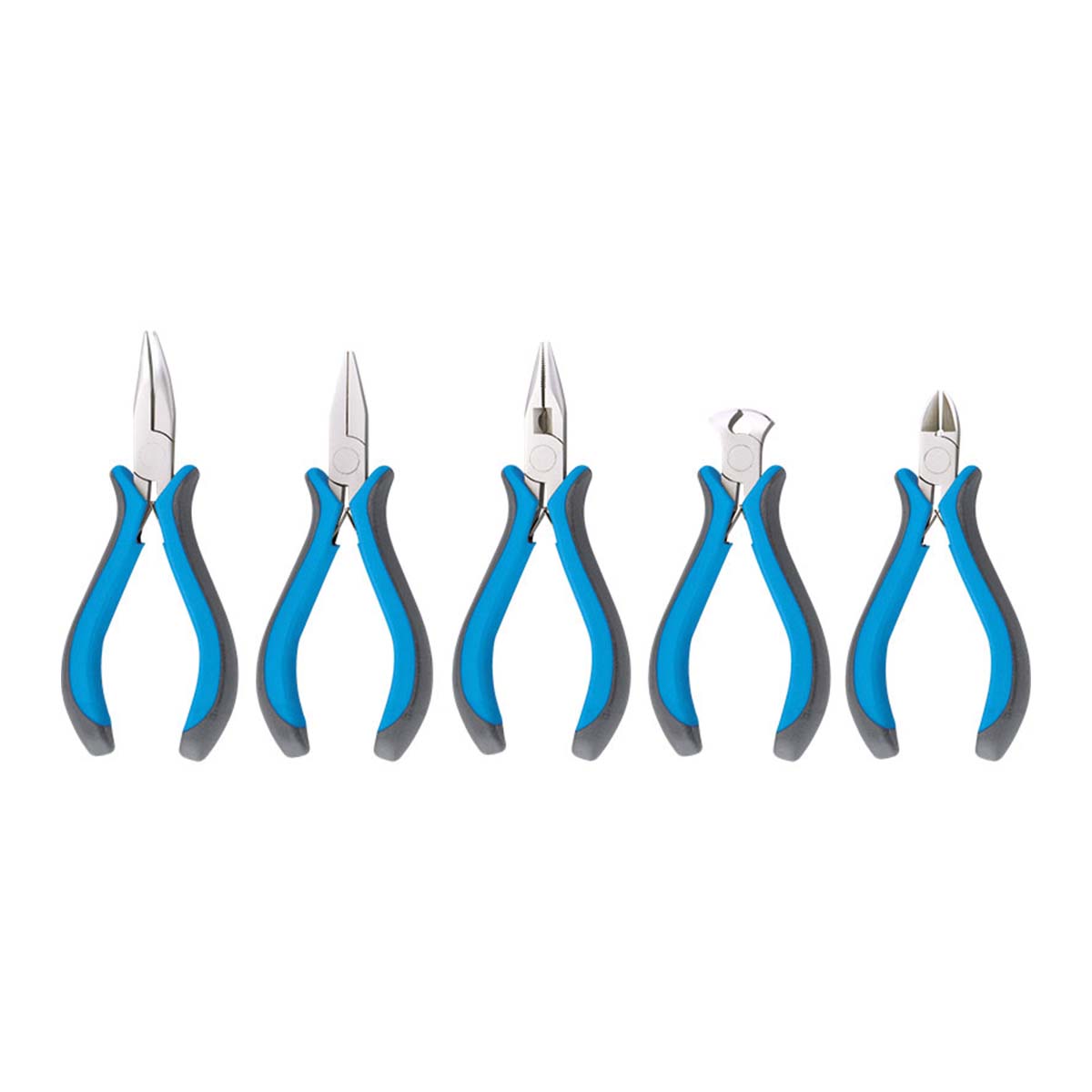 Set pinze per elettronica in acciaio 5pz