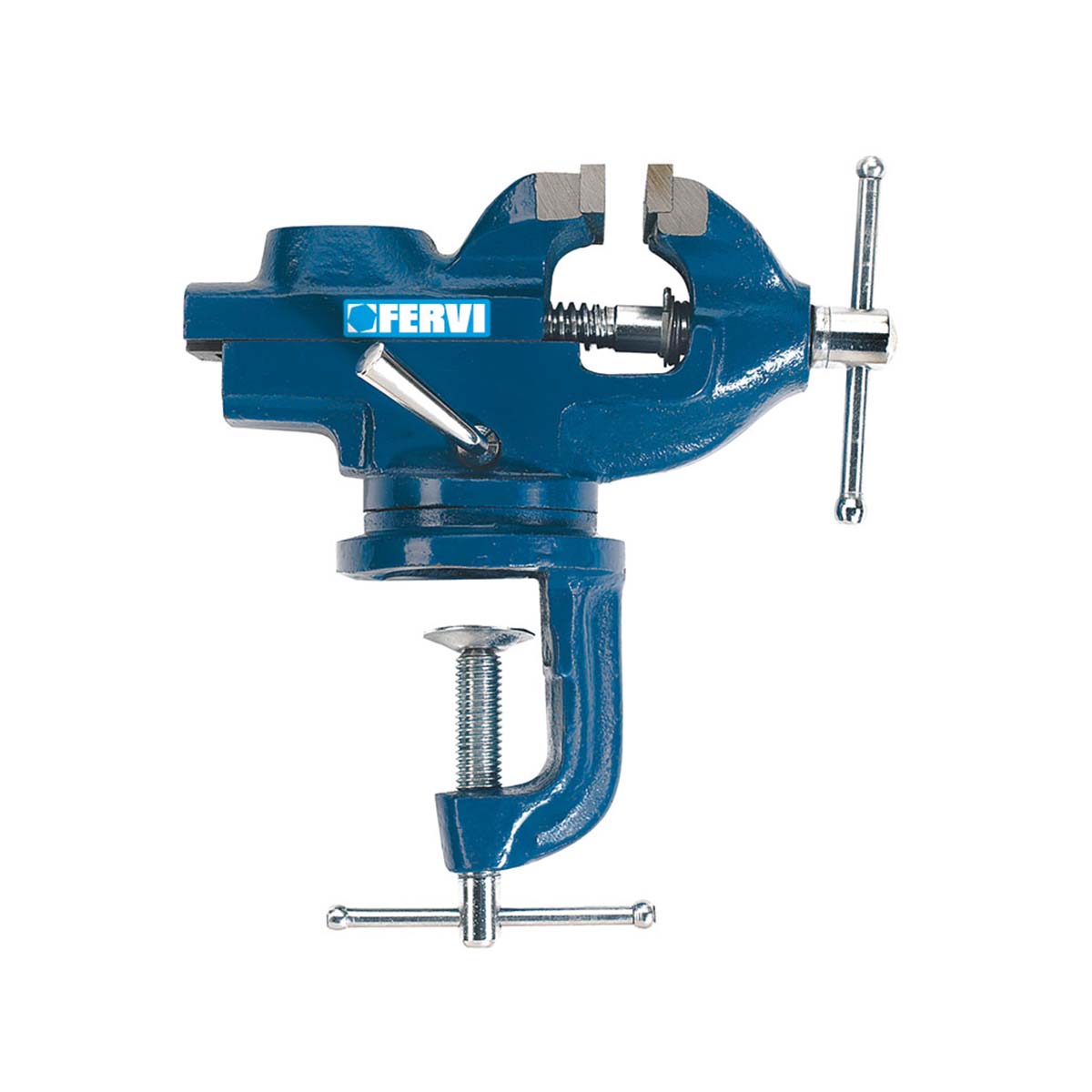 Morsa girevole con morsetto 60 mm Fervi 146/60