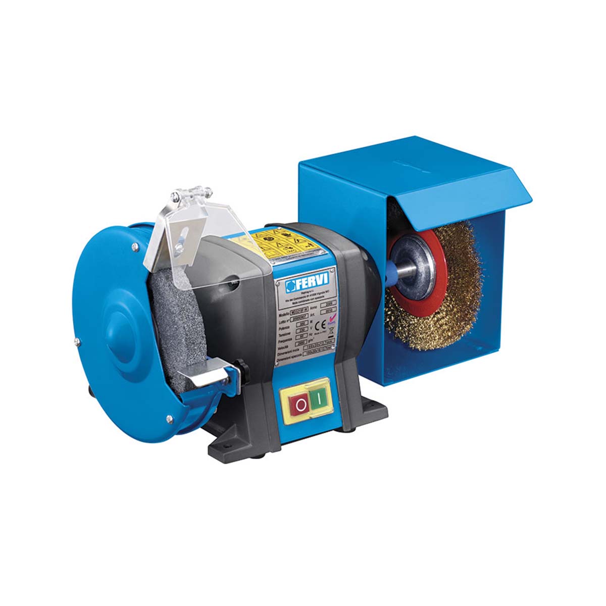 Smerigliatrice combinata da banco 350W Fervi 0510
