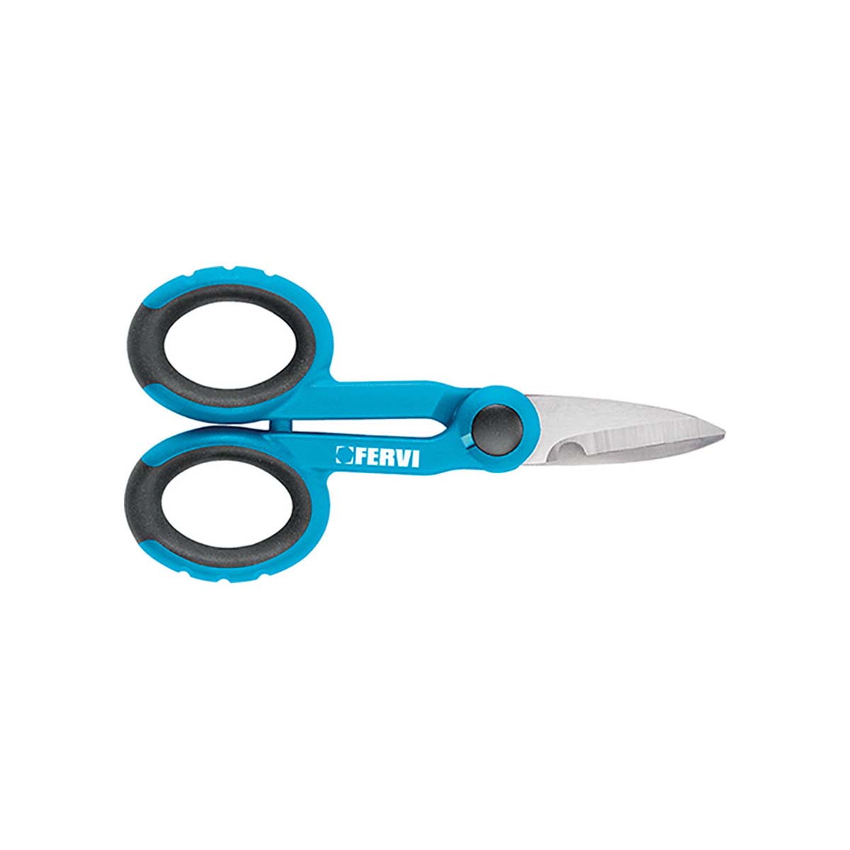 Forbice per elettricista 140 mm con manico antiscivolo Fervi 0672/B