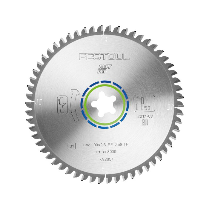 Lama seghe circolari d. 190 mm denti 58 alluminio