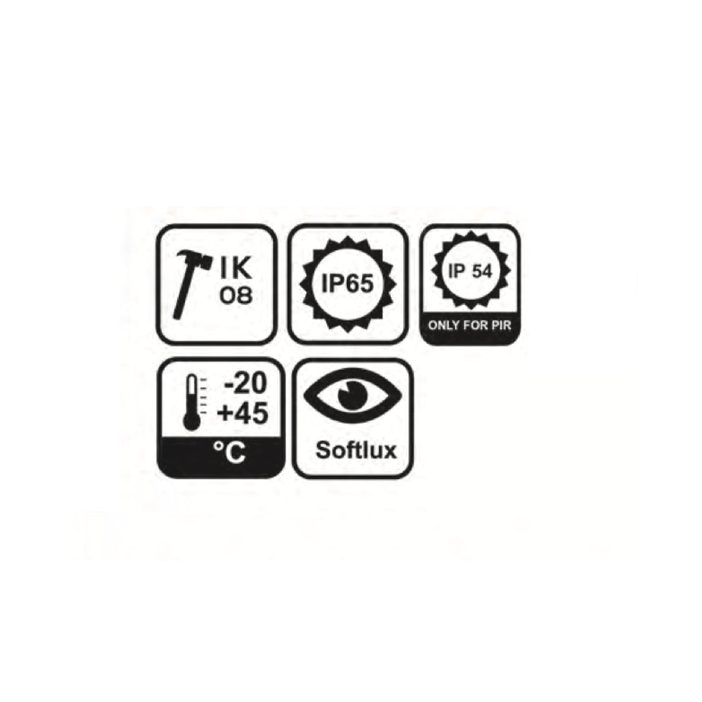 Faro per esterno a LED 30W 2400 lumen Tynee PC Ecova