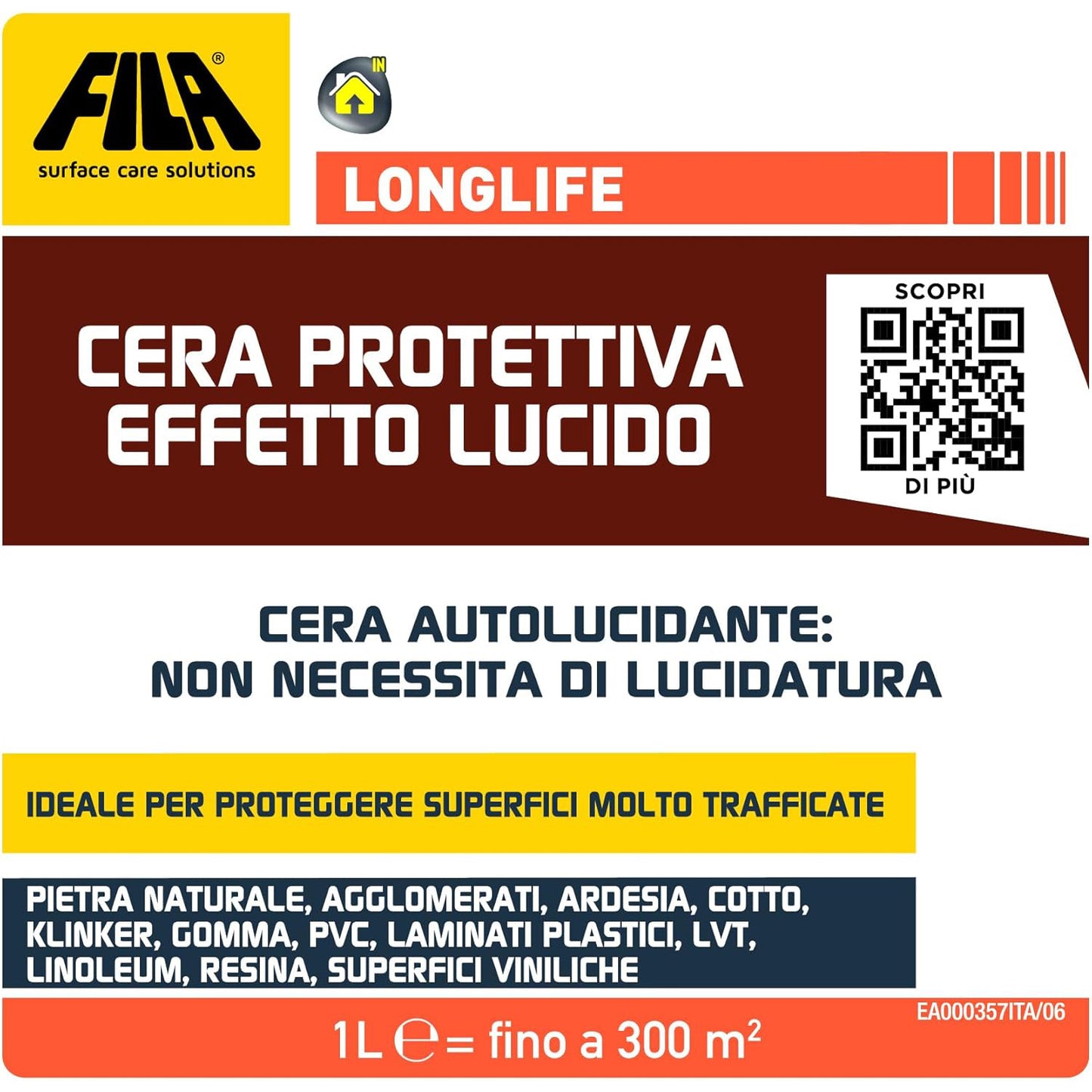 Fila Longlife cera protettiva effetto lucido 1lt