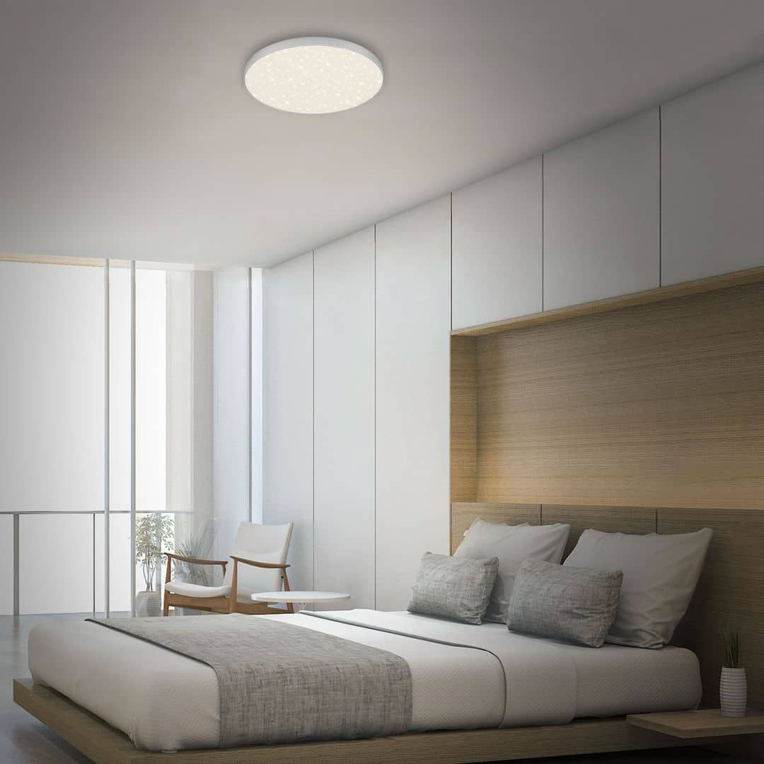 Applique Beghelli Flame Star, diametro 39 cm, 24,5 W effetto stellato