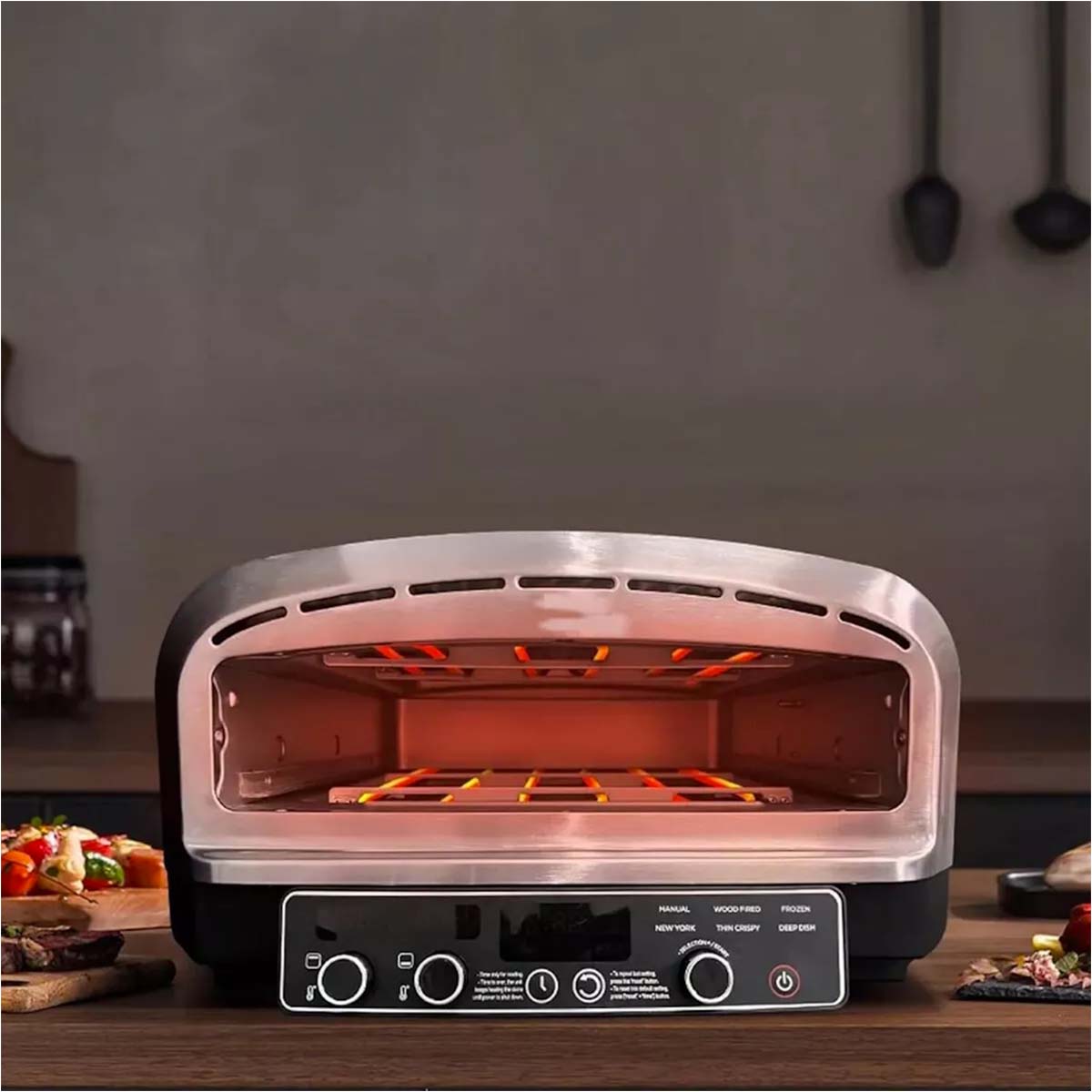 Forno elettrico professionale per pizza 2200 W d. 37 cm 6 programmi