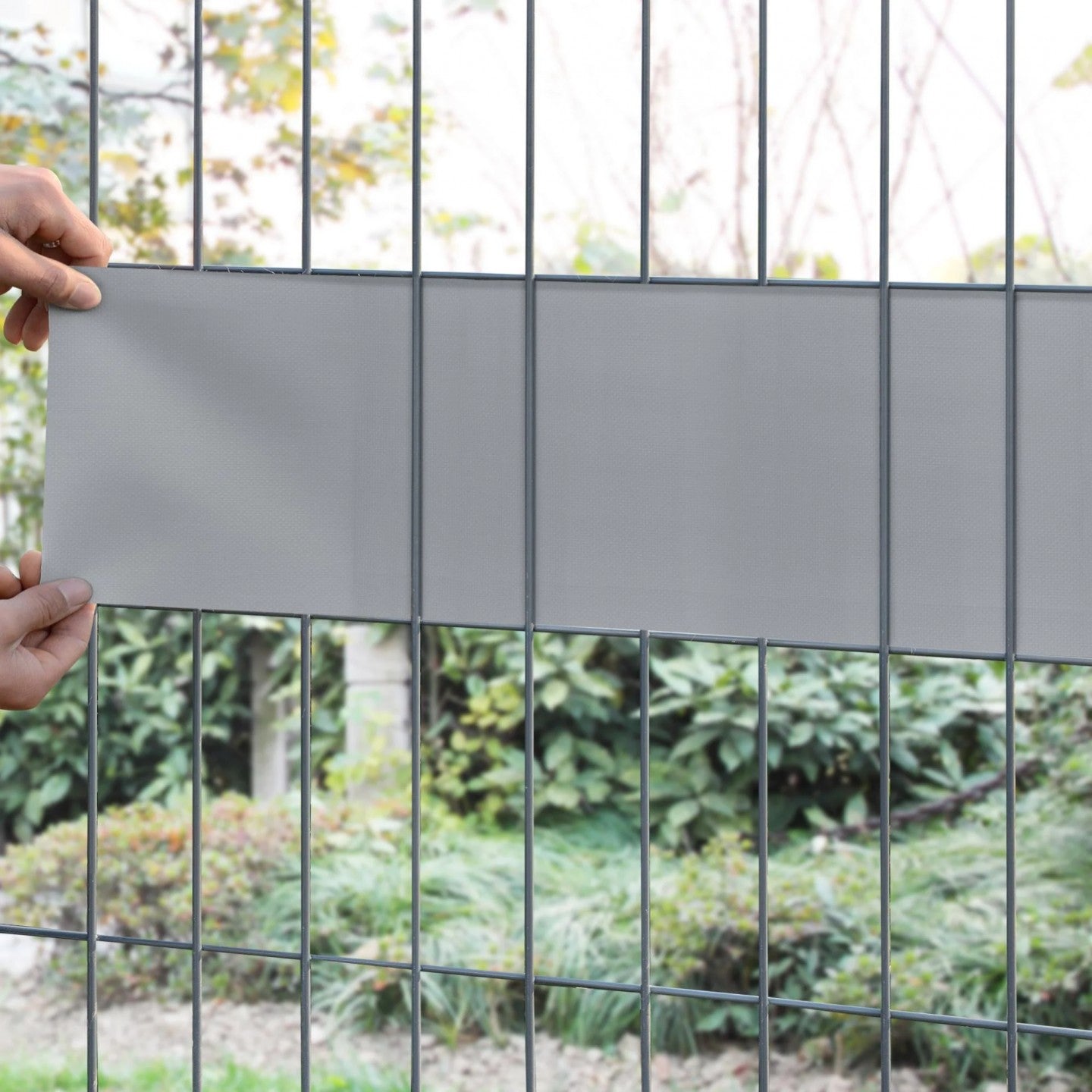 Frangivista fascia in pvc 19x350cm con 25 clips di fissaggio