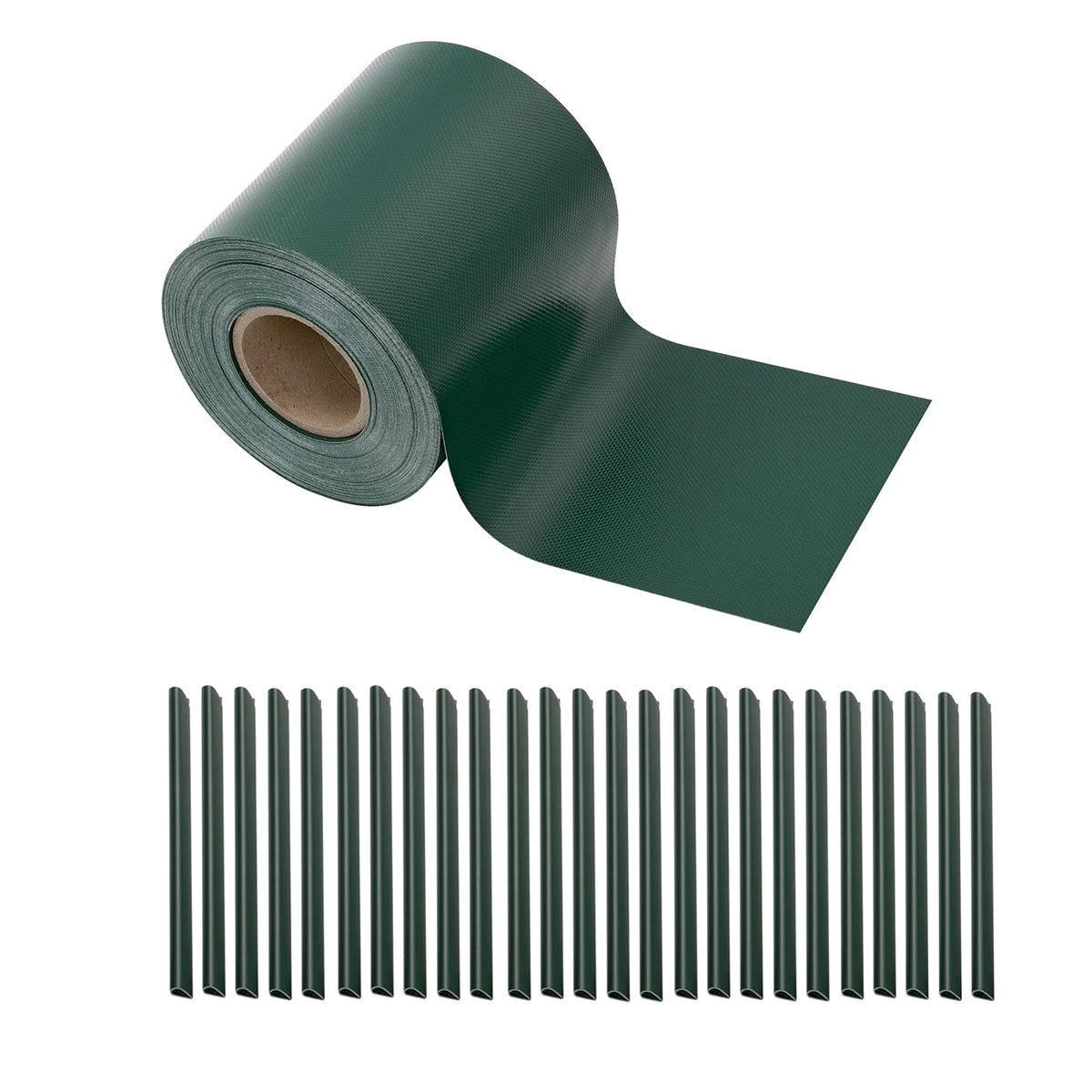 Frangivista fascia in pvc 19x350cm con 25 clips di fissaggio