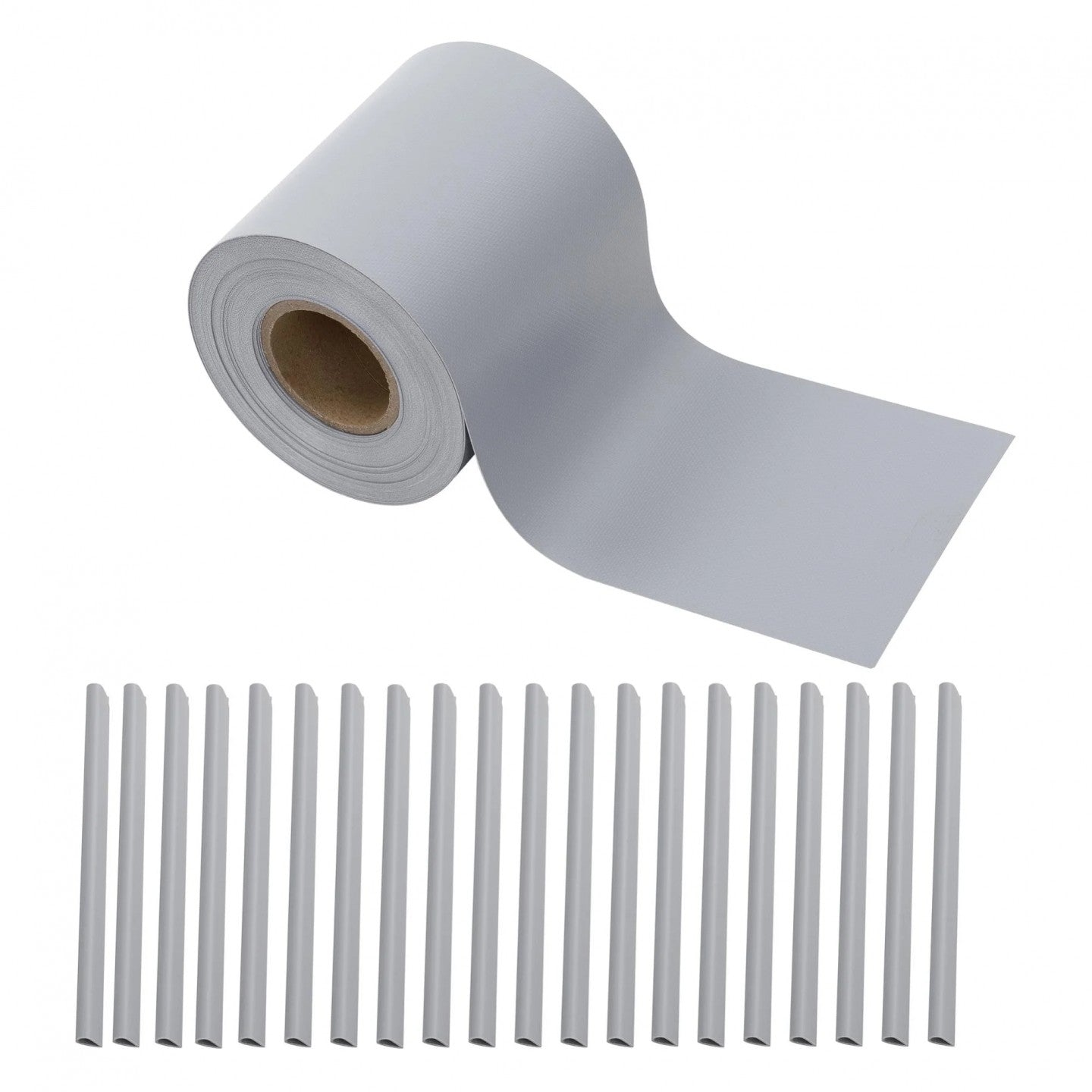 Frangivista fascia in pvc 19x350cm con 25 clips di fissaggio