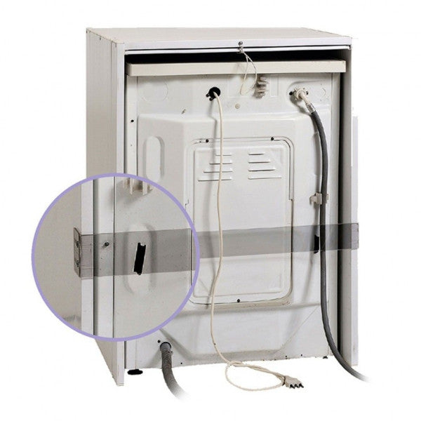 Mobile coprilavatrice a serrandina bianco in resina plastica