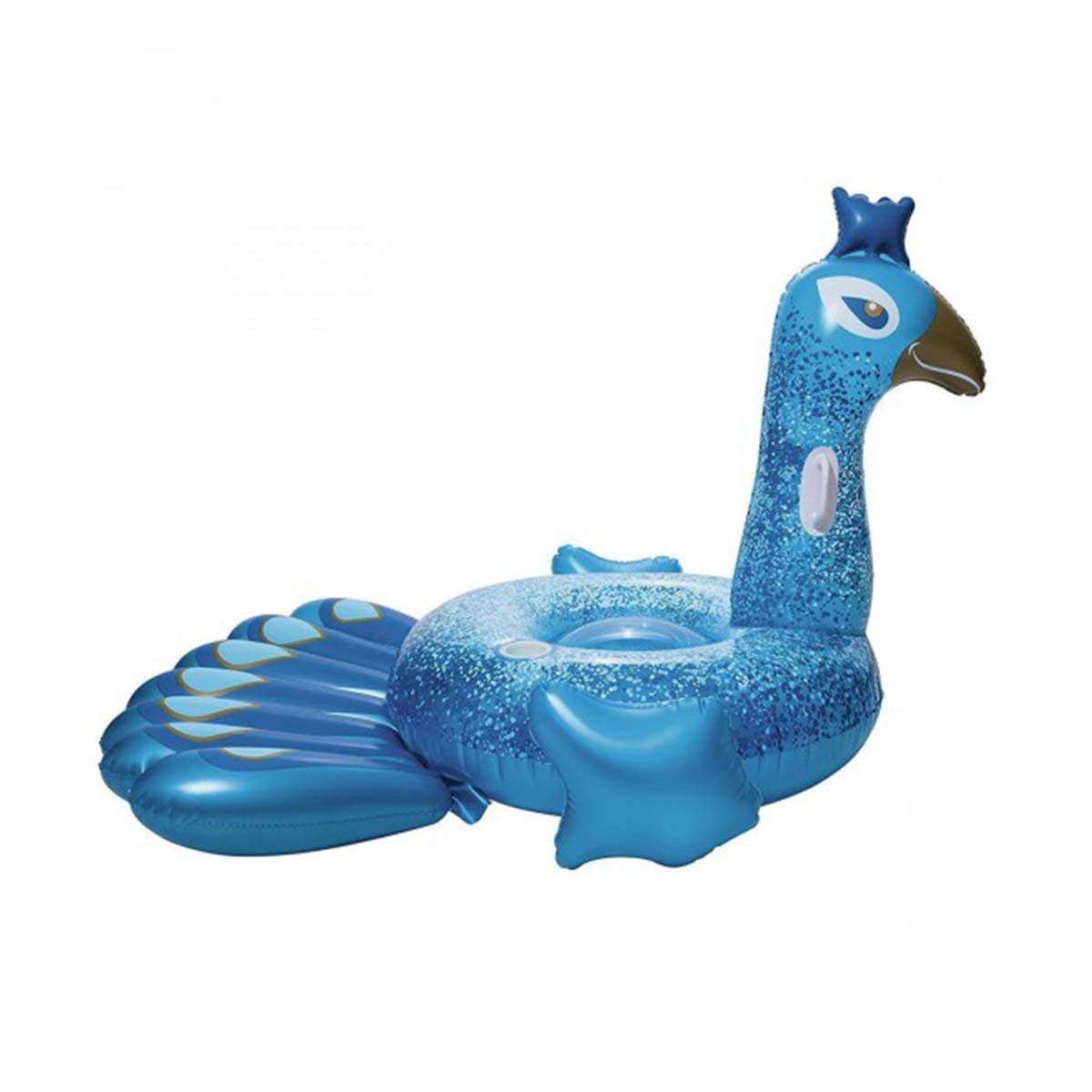 Gonfiabile pavone blu con maniglie Bestway