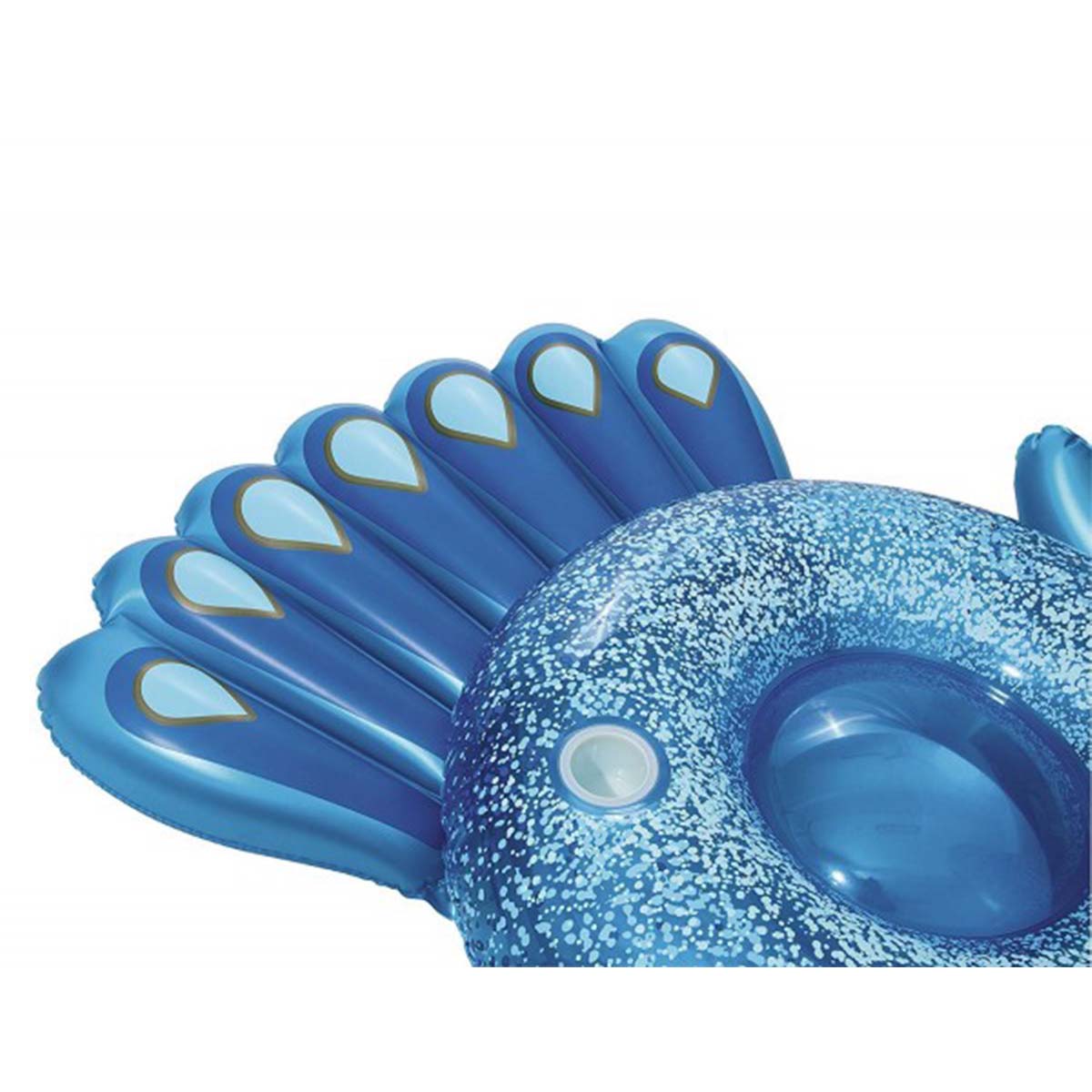 Gonfiabile pavone blu con maniglie Bestway