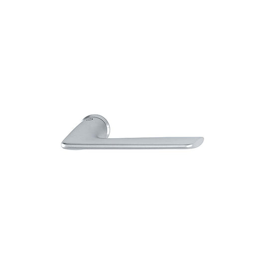 Maniglia Hoppe Houston con rosetta d. 28 mm cromo satinato