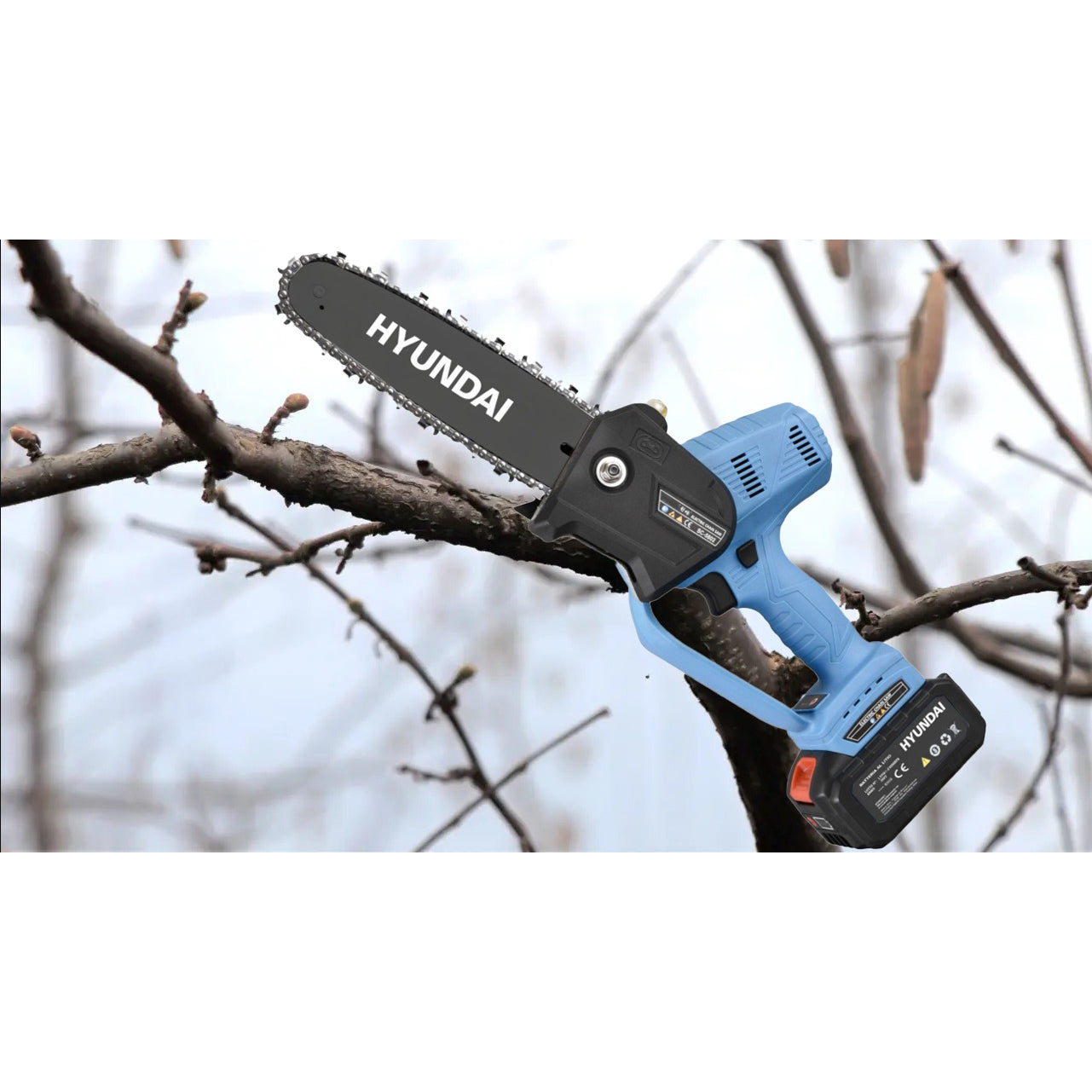 Hyundai sega elettrica portatile 18 V 400 W con barra 200 mm