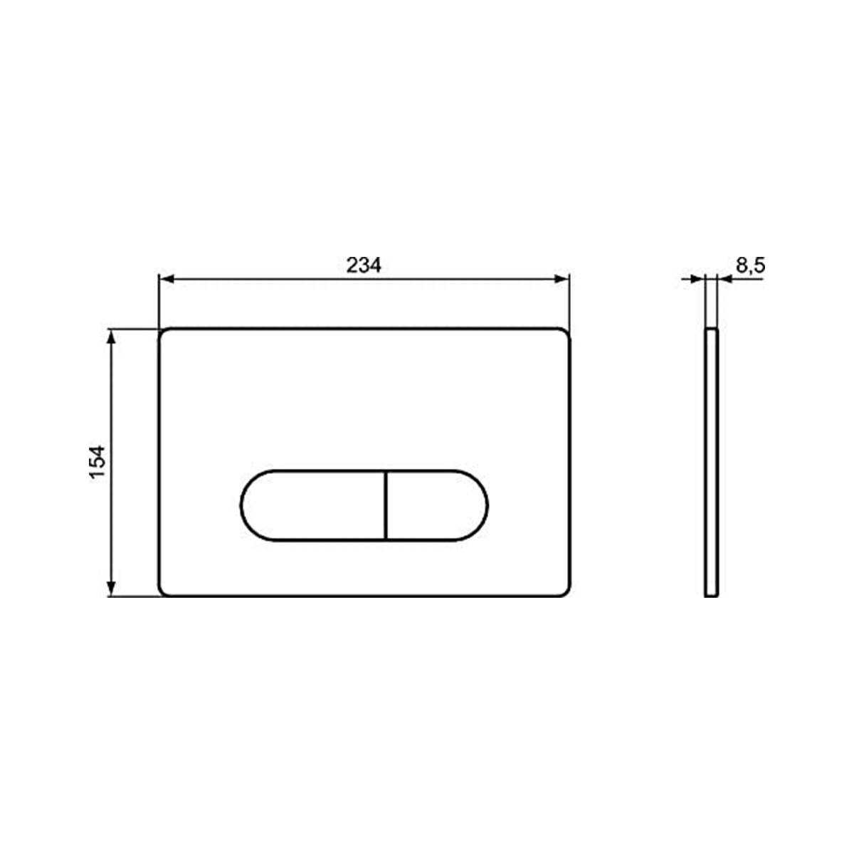 Cassetta di risciacquo ad incasso wc con doppio scarico Ideal Standard Prosys