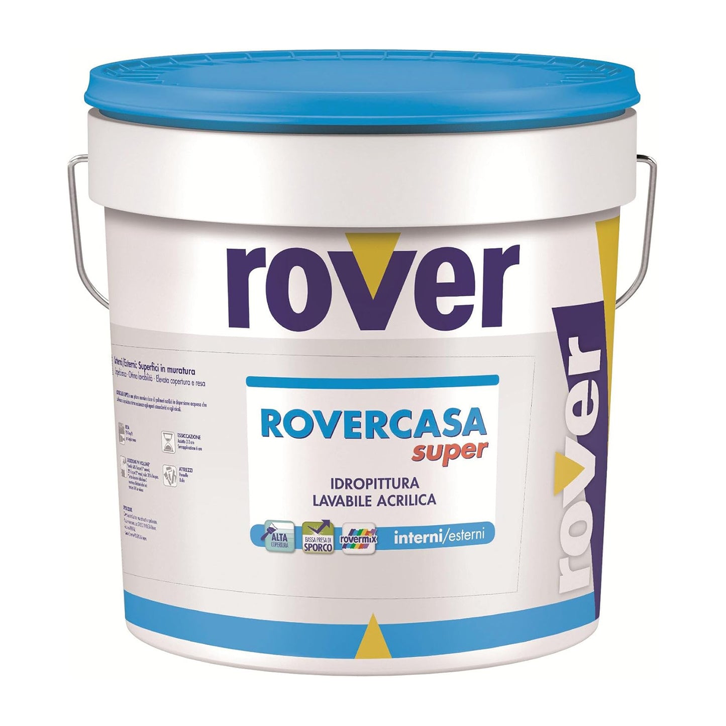 Idropittura lavabile acrilica Rovercasa super bianco