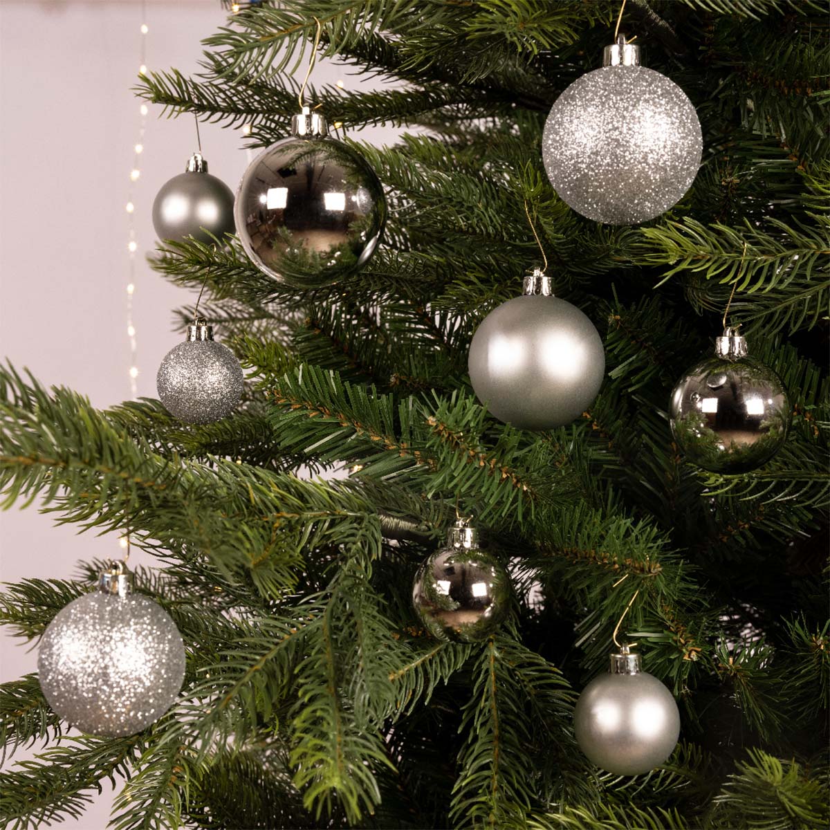Set 30 palline di natale vari colori